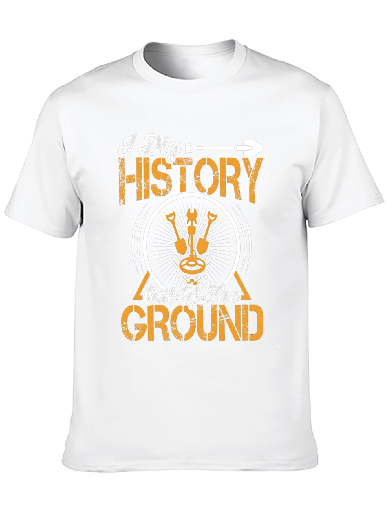 I Dig History T-Shirt Metal Detecting Black Tee