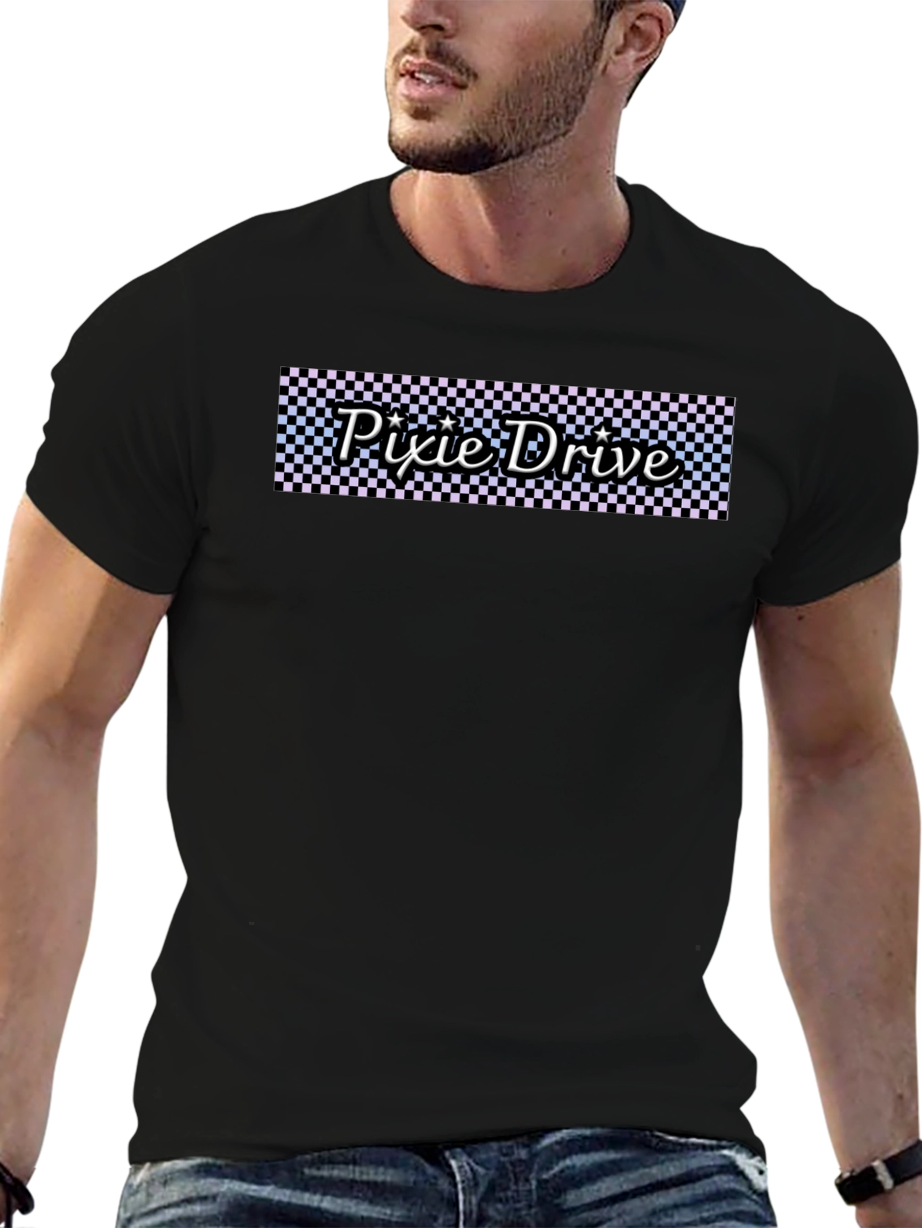 Pixie Drive Graphic Tee - Black Cotton Casual Shirt