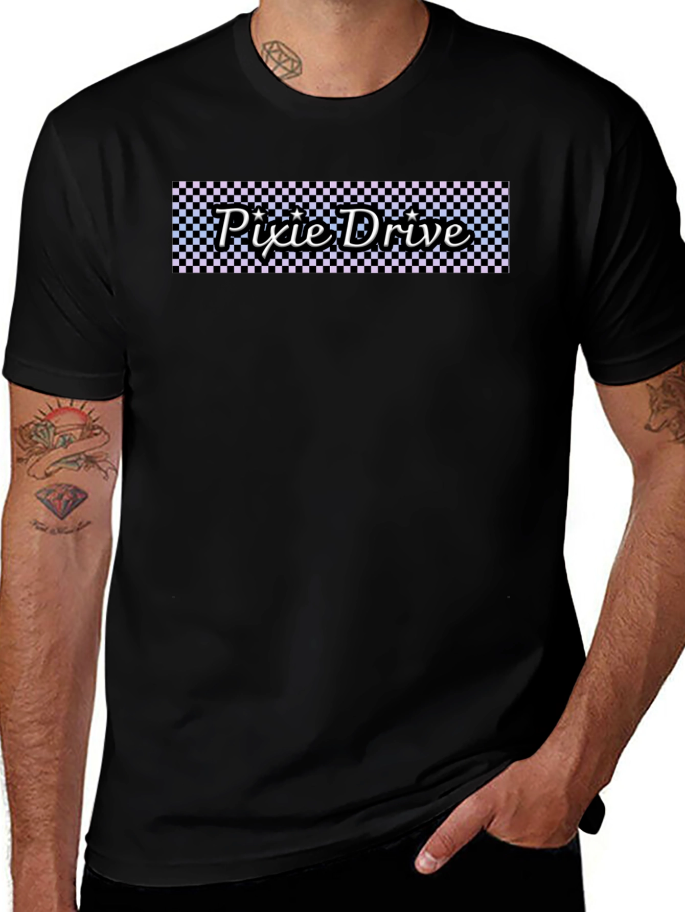 Pixie Drive Graphic Tee - Black Cotton Casual Shirt