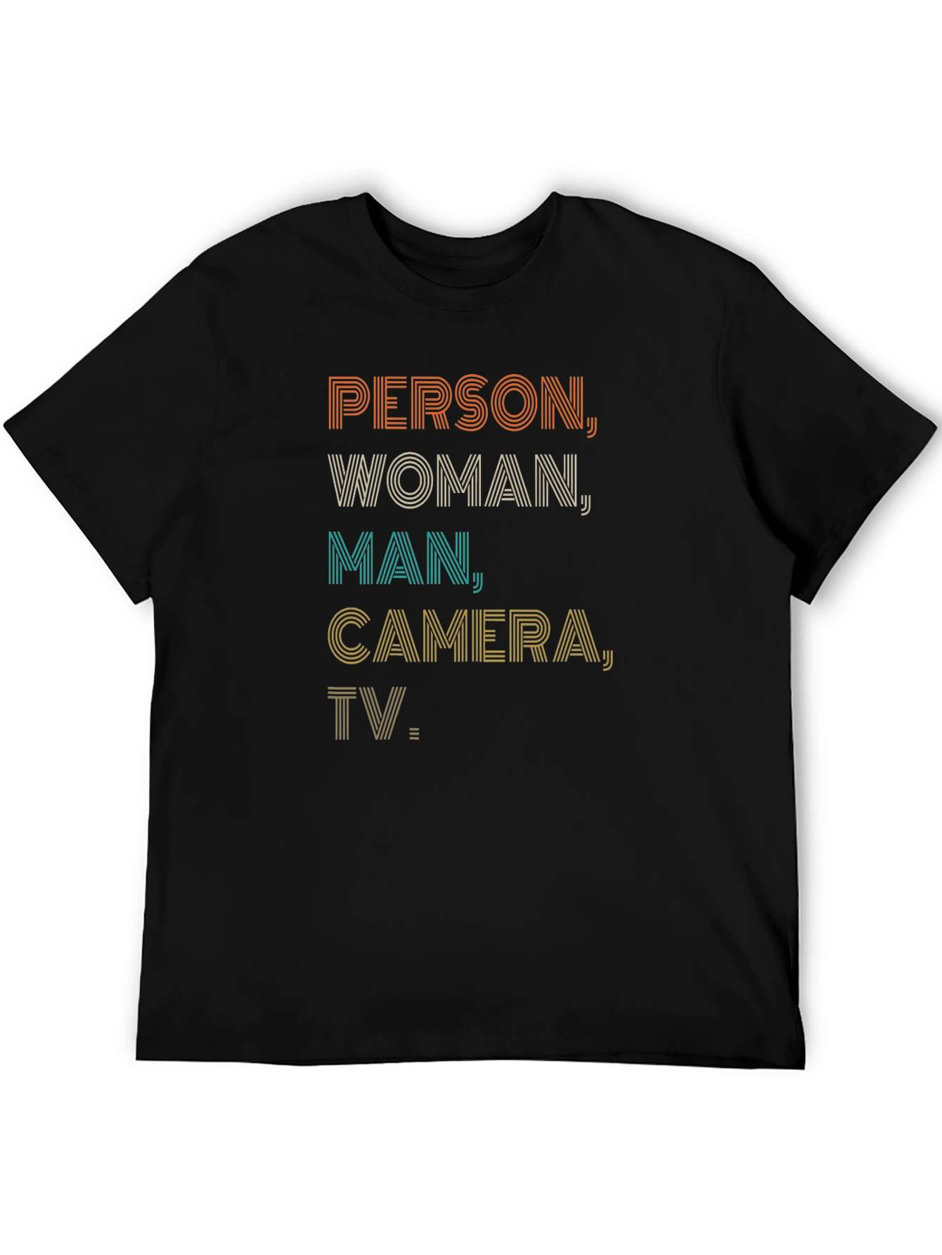 Person Woman Man Camera TV Tee