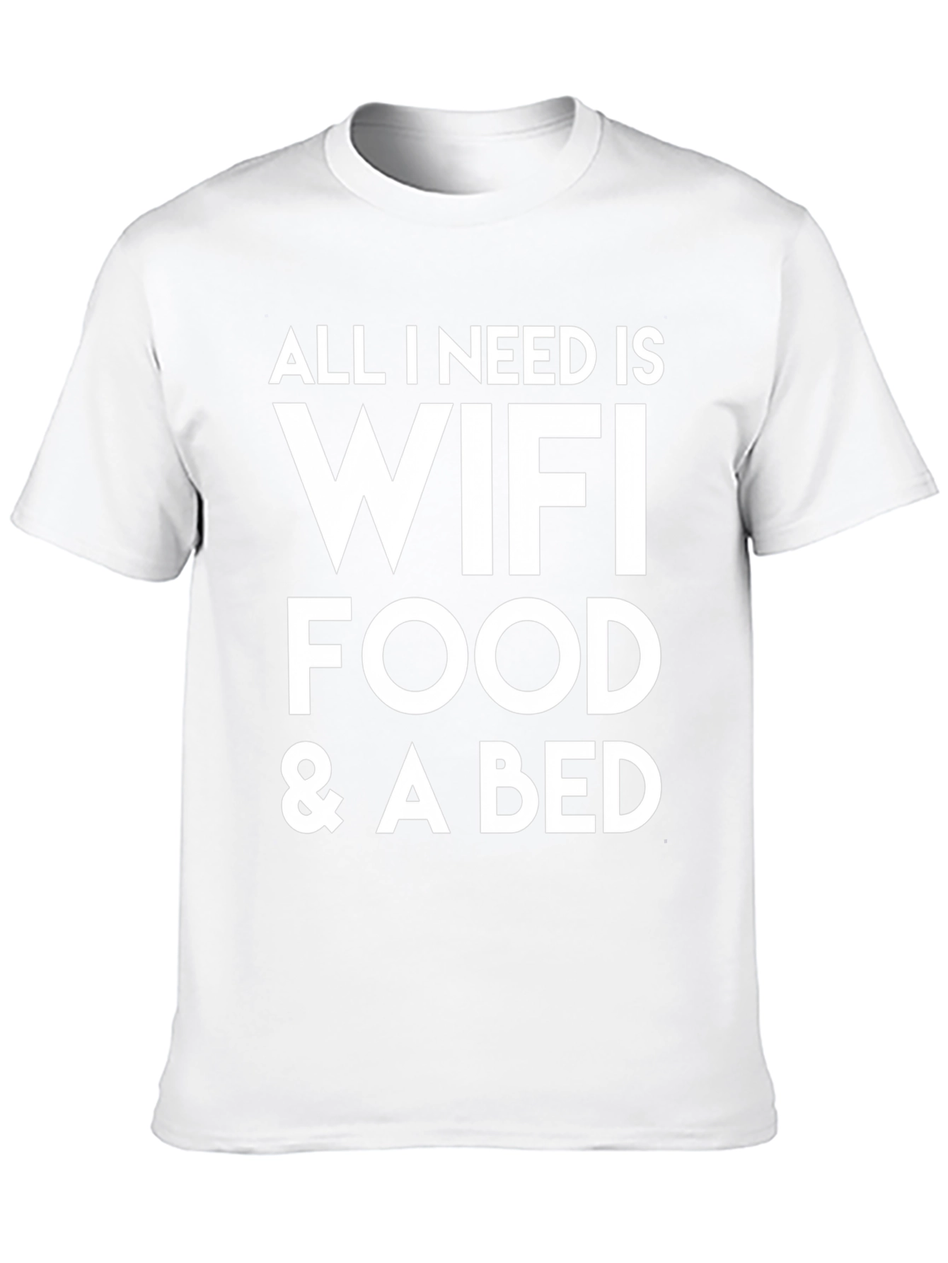 Wifi Food Bed T-Shirt - Comfortable Cotton Tee
