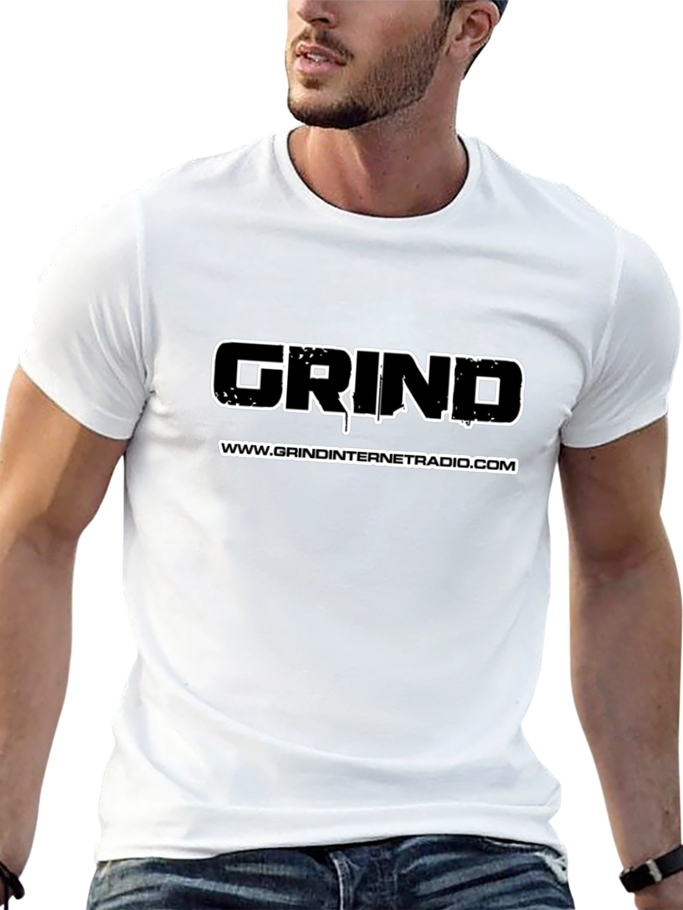 Grind Internet Radio Black Graphic T-Shirt