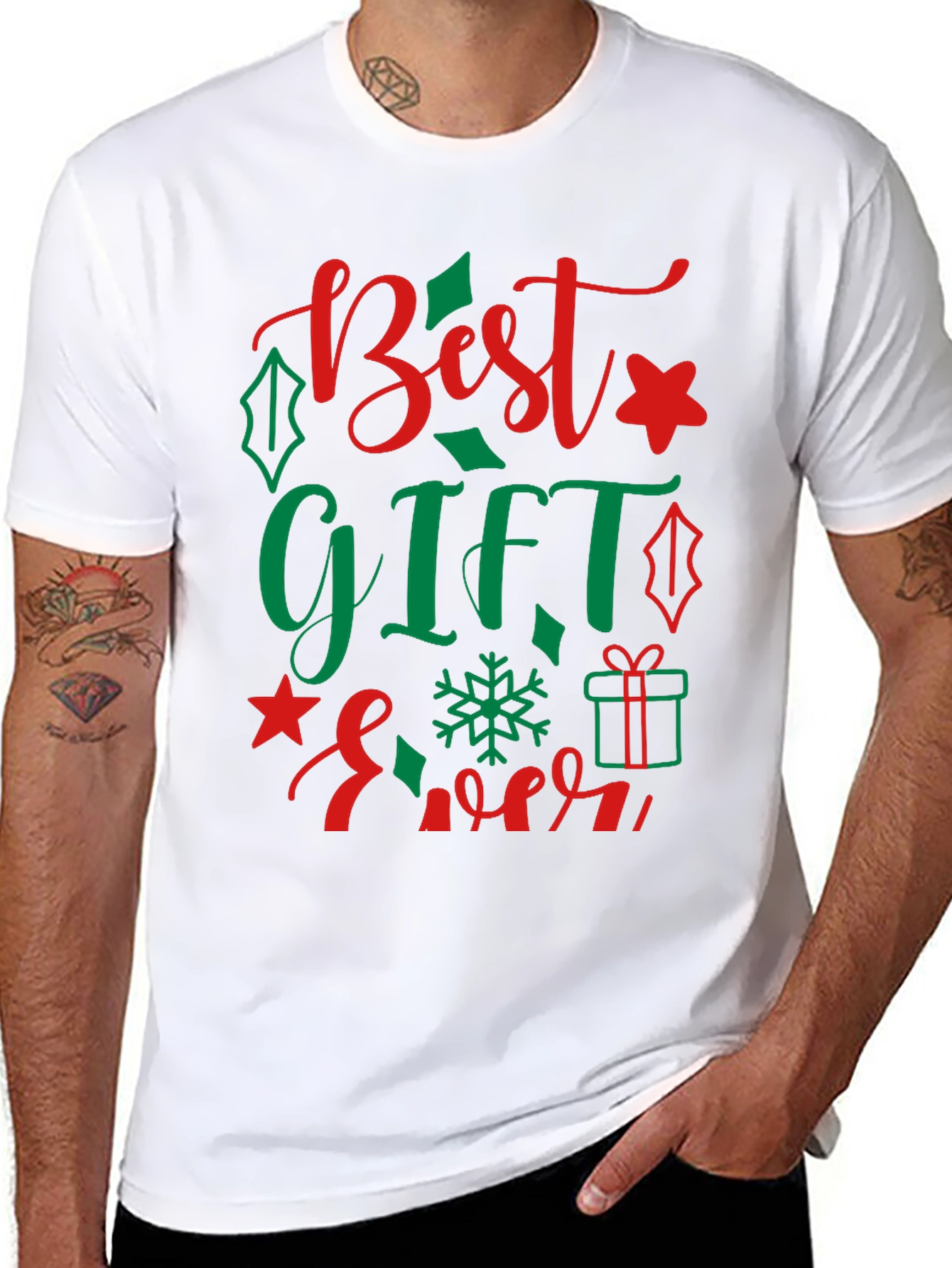 Best Gift Ever Christmas Graphic Tee