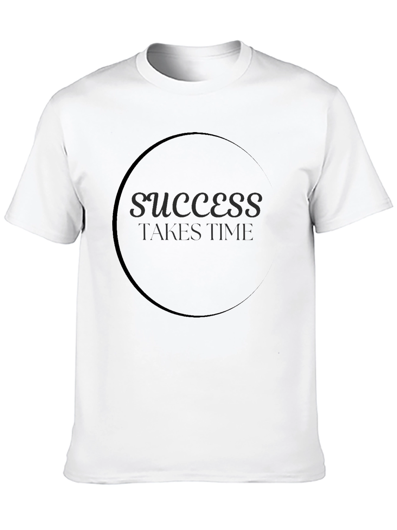 Success Takes Time Black Graphic Tee
