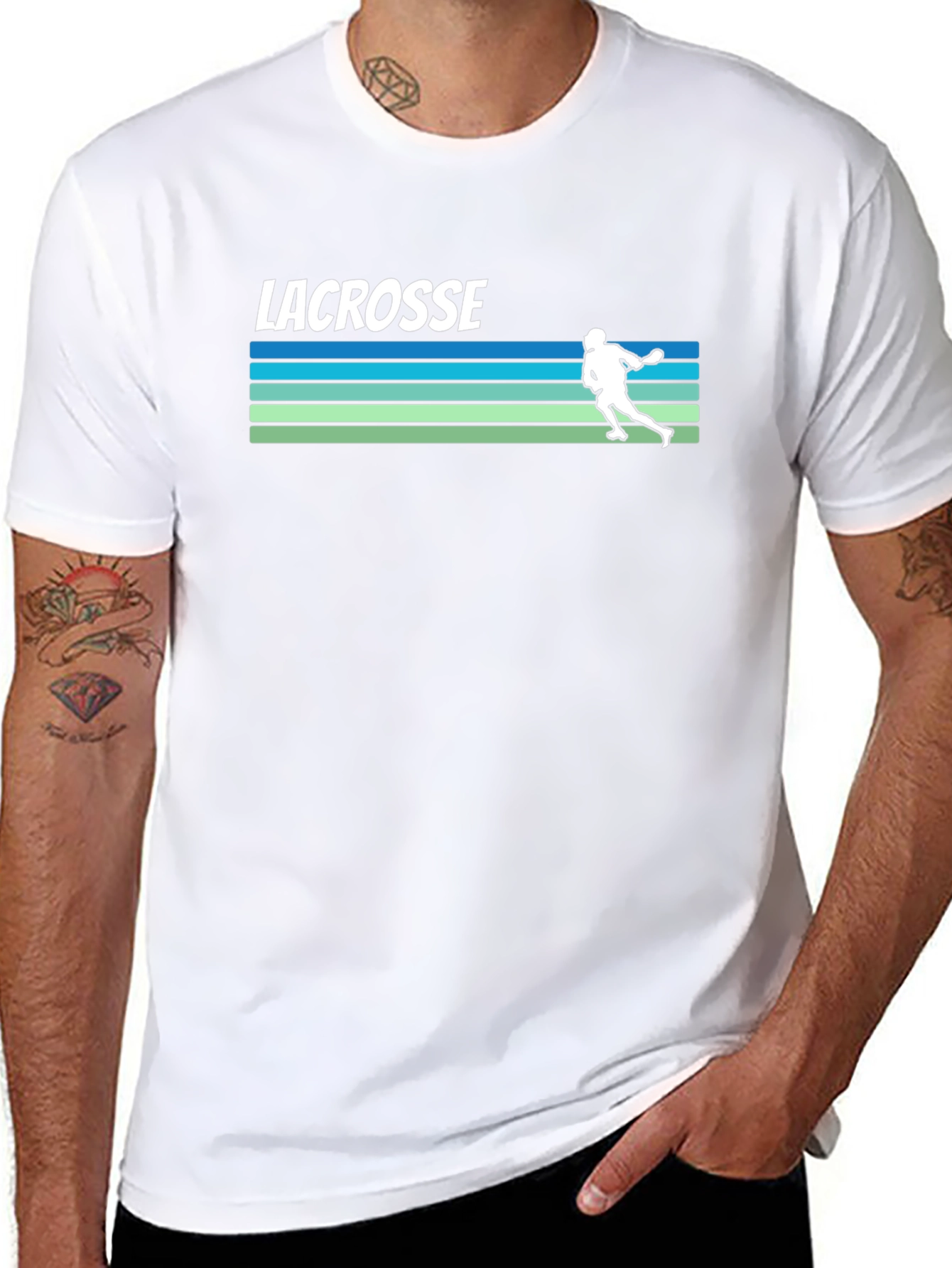 Lacrosse Graphic Tee - Black