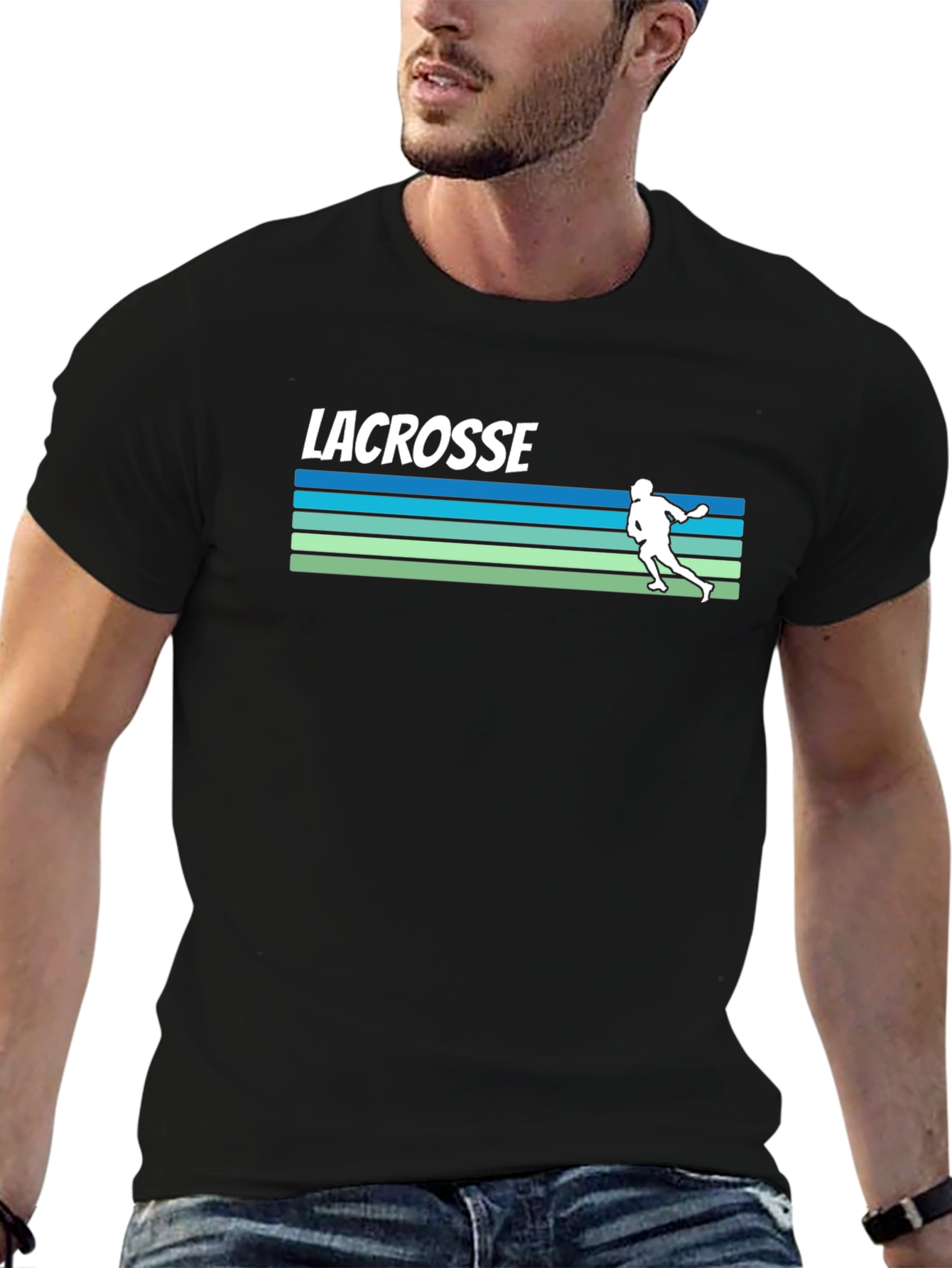Lacrosse Graphic Tee - Black