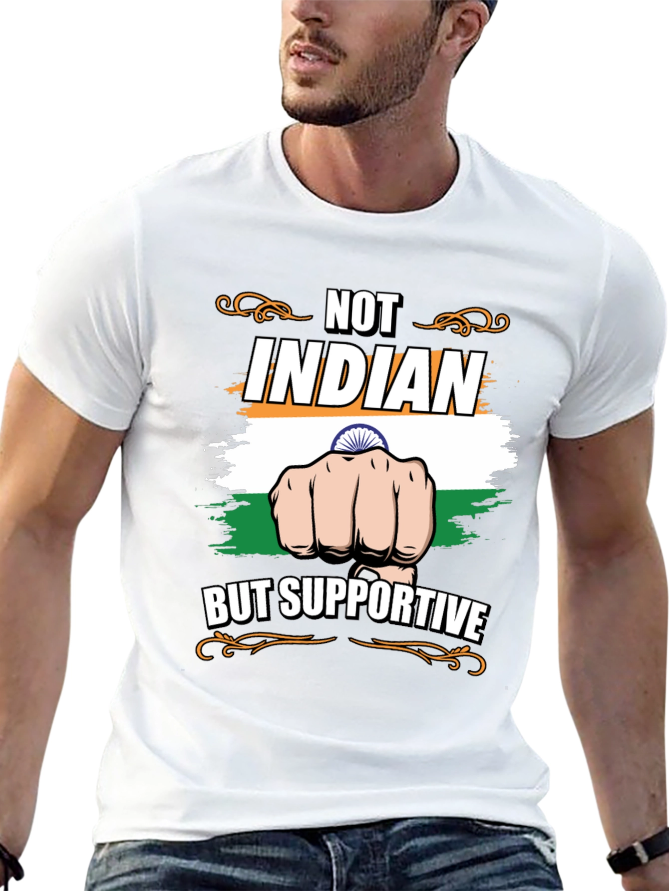 Not Indian But Supportive T-Shirt