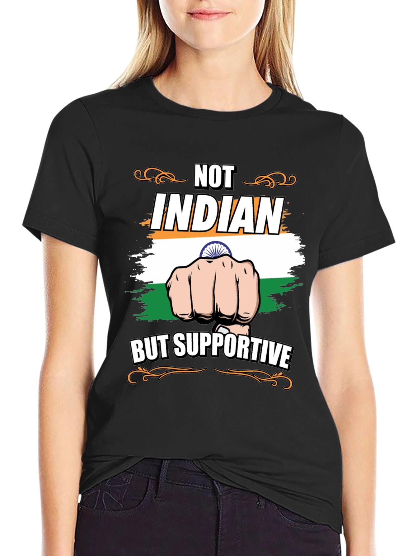 Not Indian But Supportive T-Shirt
