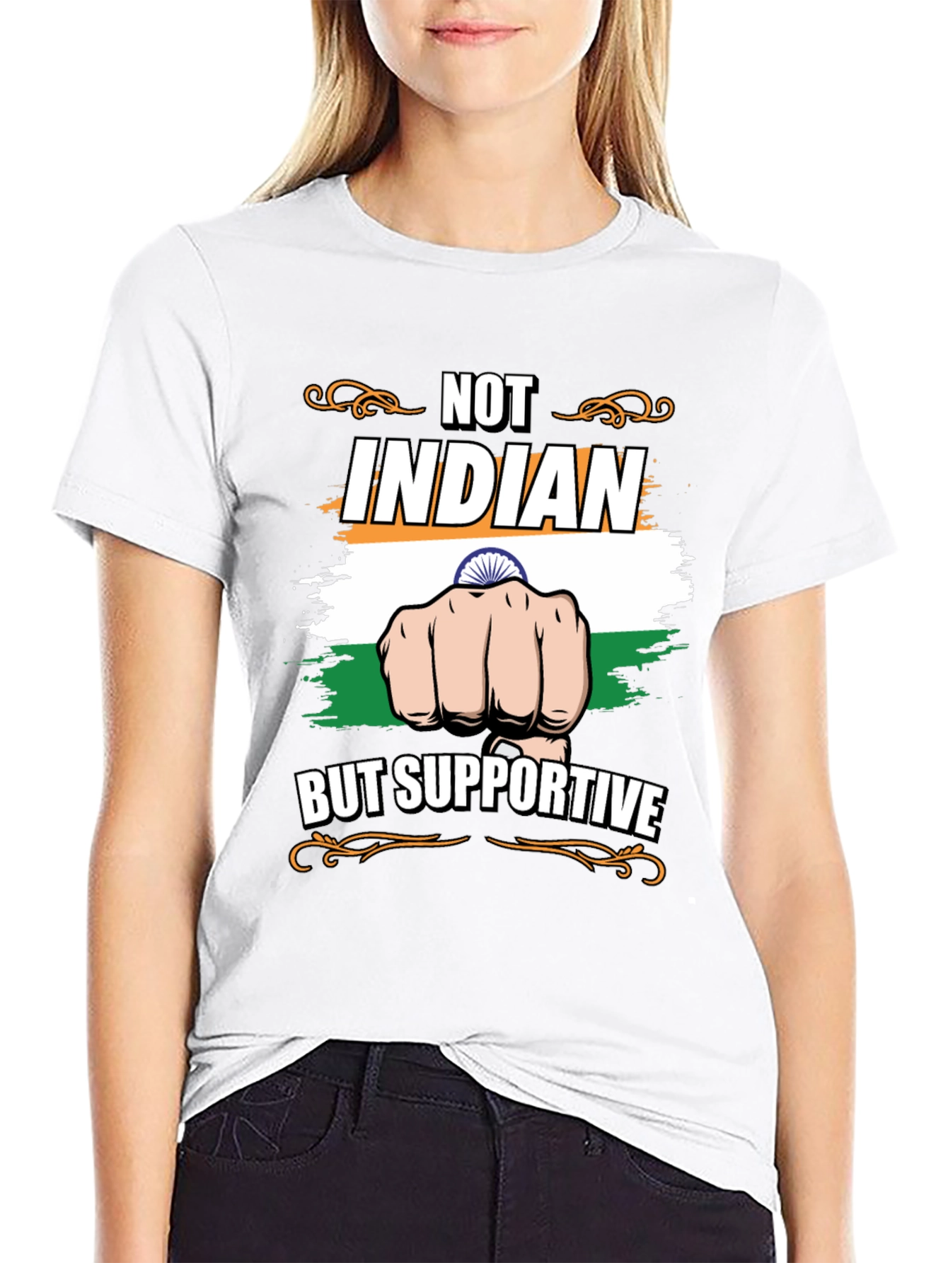 Not Indian But Supportive T-Shirt