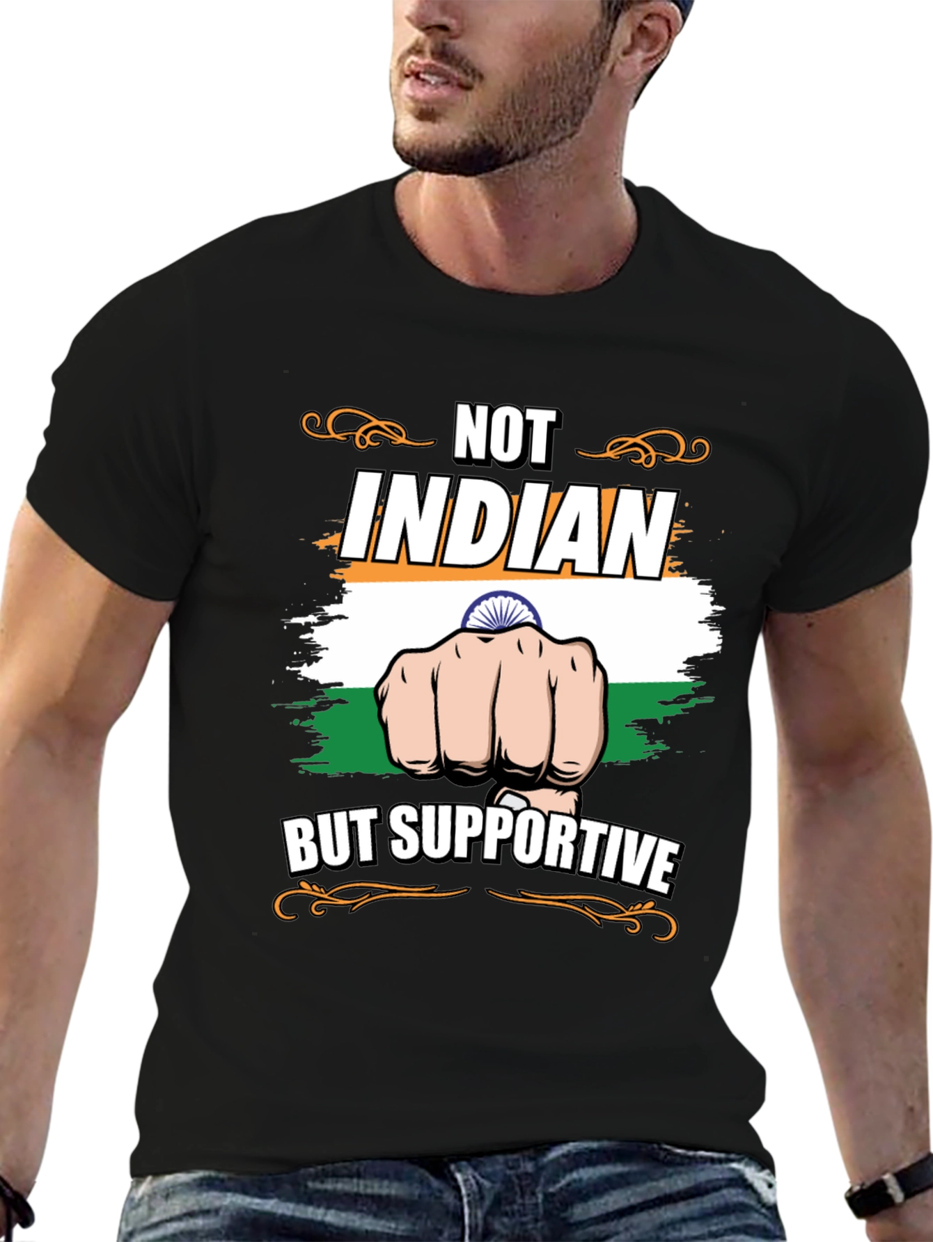 Not Indian But Supportive T-Shirt