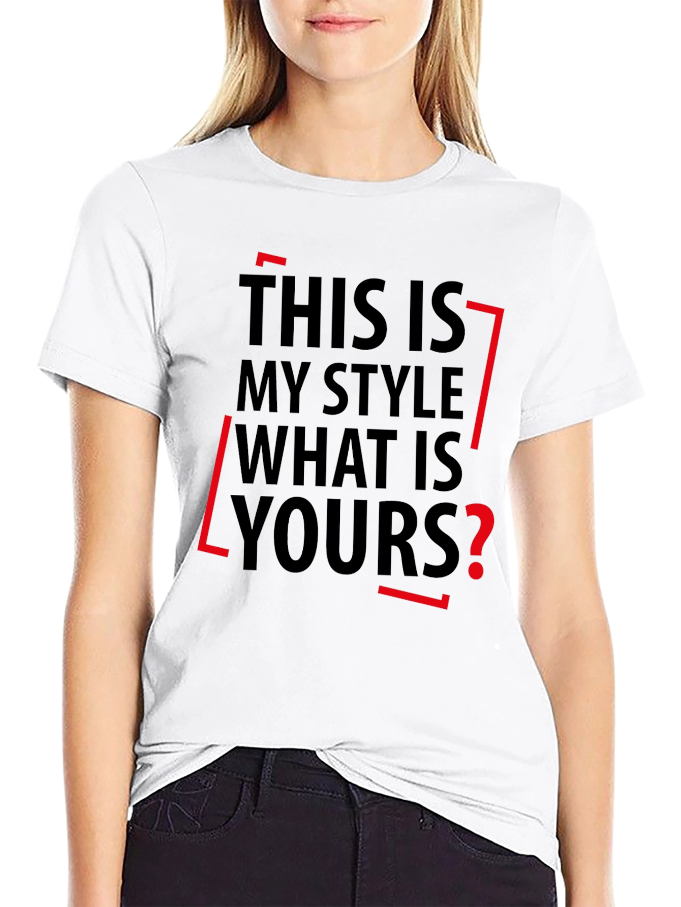 Stylish This Is My Style Graphic Print Tee