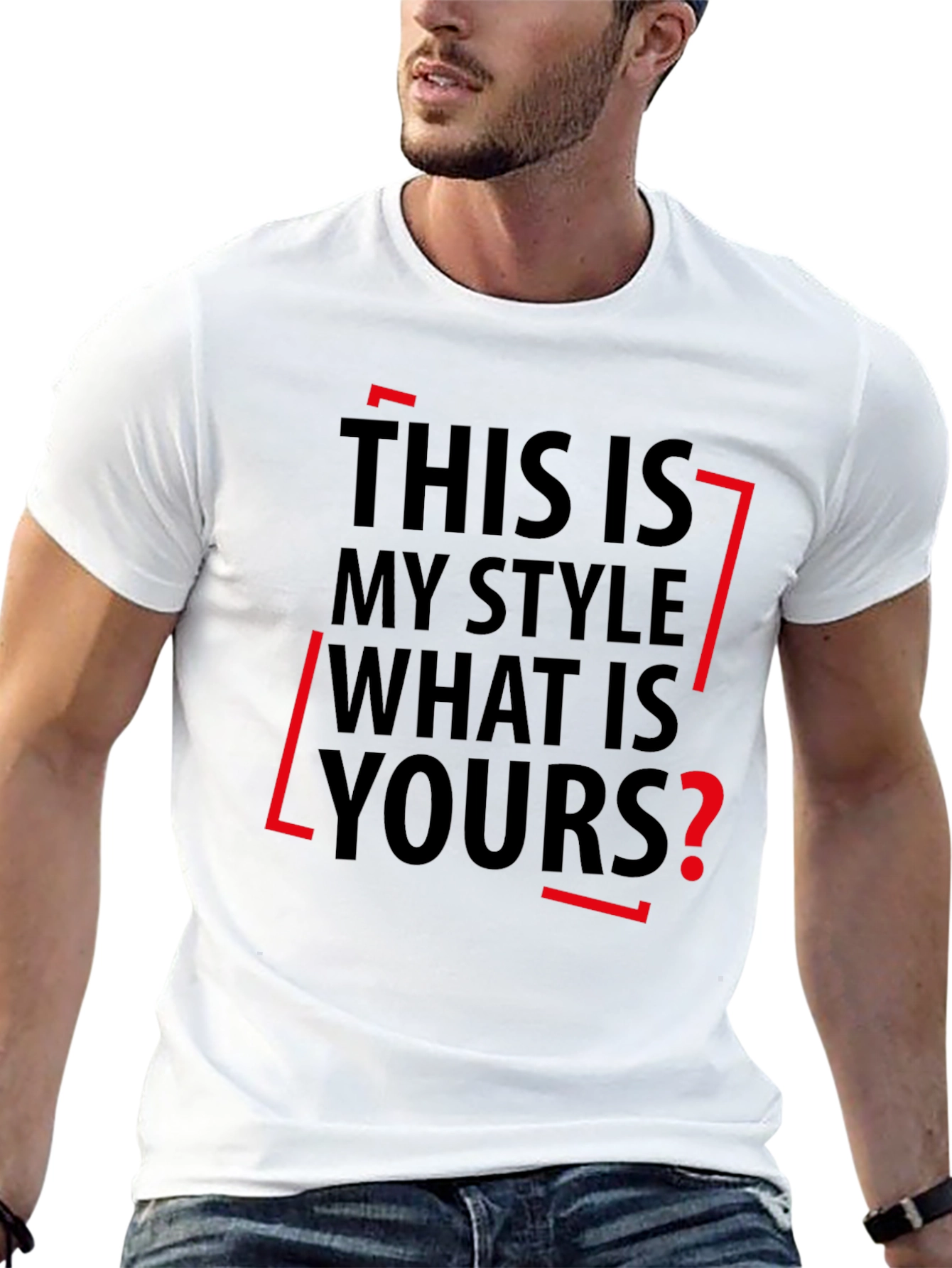 Stylish This Is My Style Graphic Print Tee