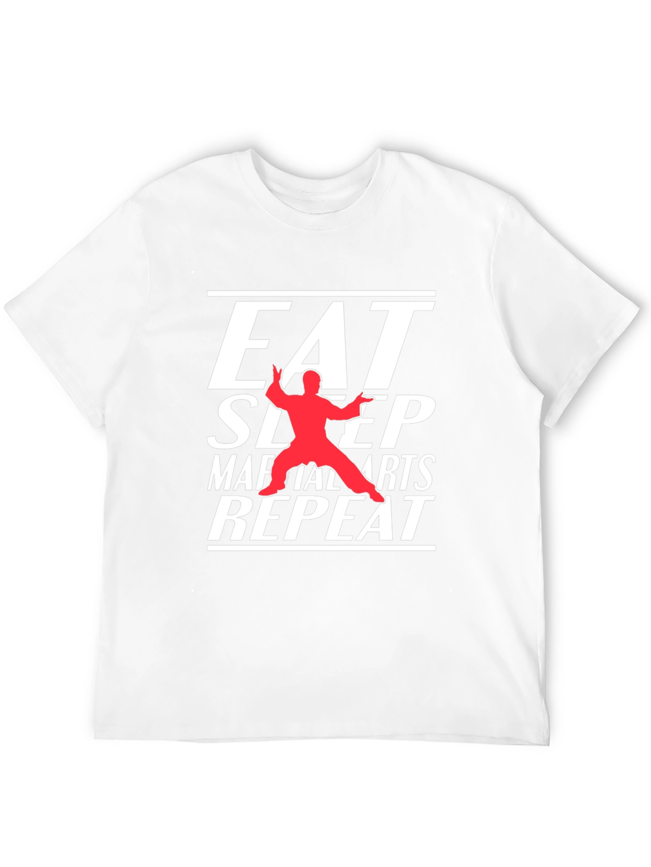 Eat Sleep Martial Arts Repeat Black T-Shirt