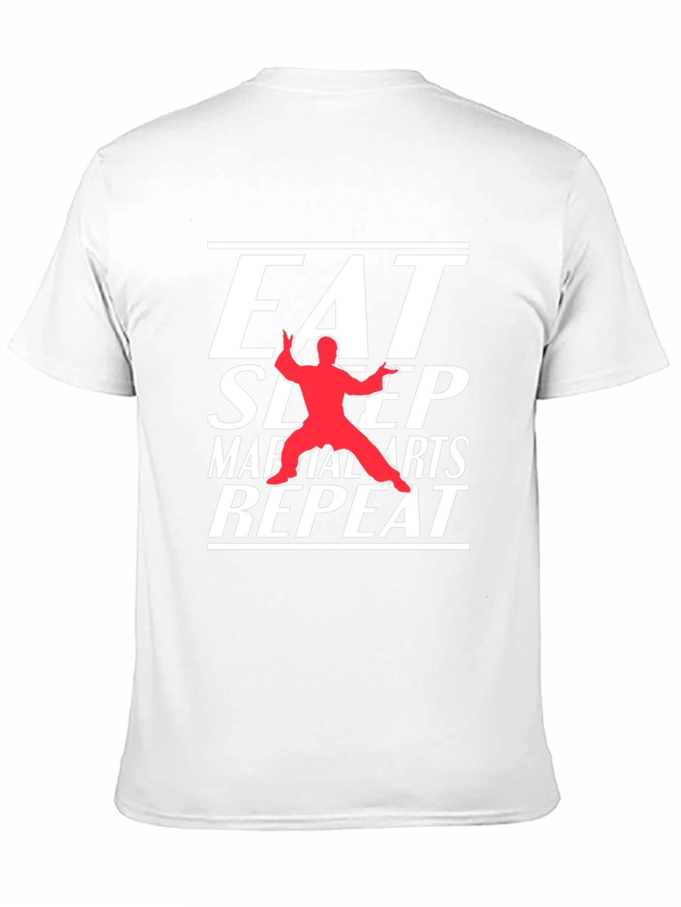 Eat Sleep Martial Arts Repeat Black T-Shirt