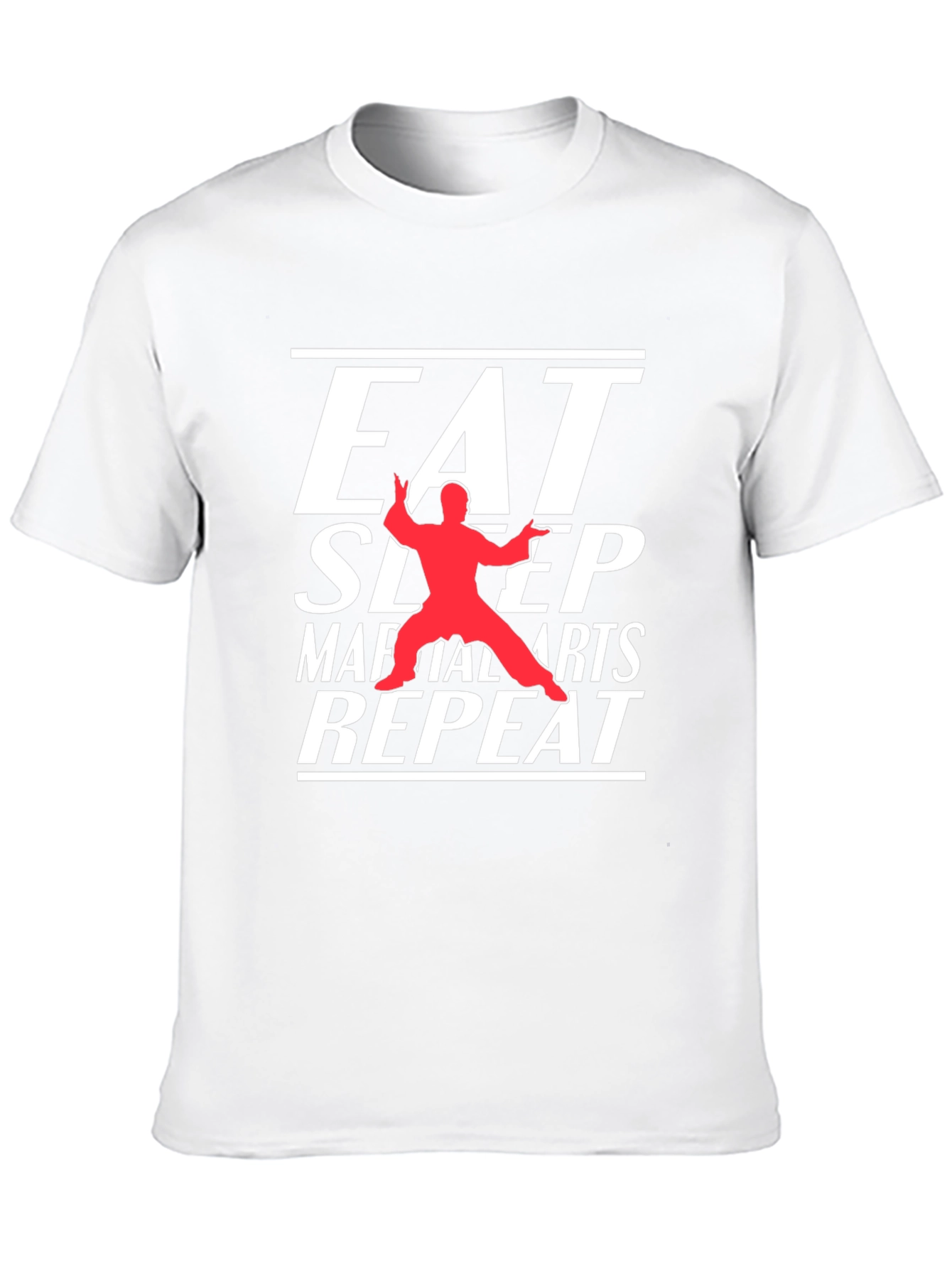 Eat Sleep Martial Arts Repeat Black T-Shirt