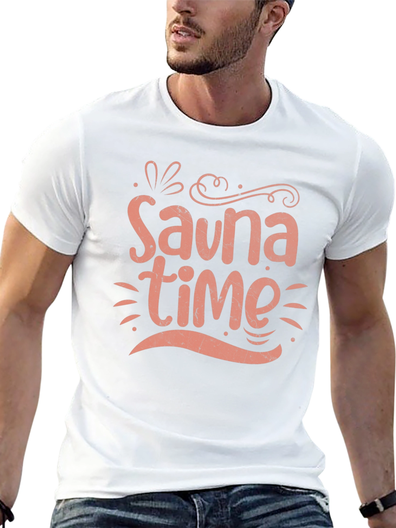 Sauna Time Graphic Tee - Relax in Style