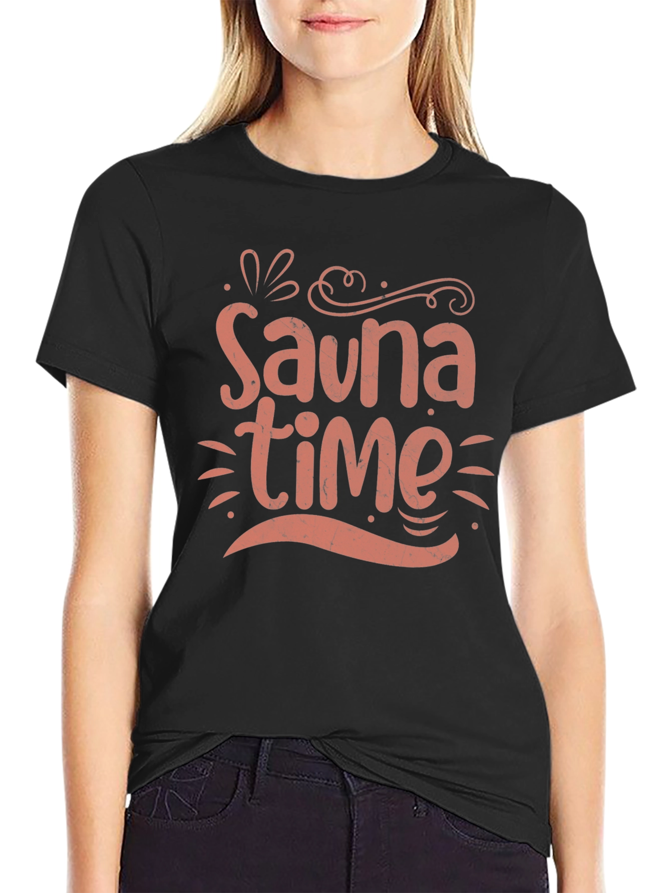 Sauna Time Graphic Tee - Relax in Style