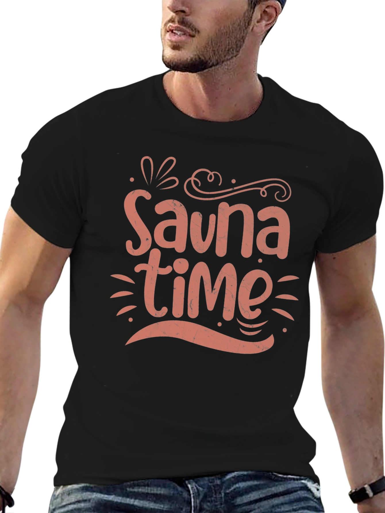 Sauna Time Graphic Tee - Relax in Style