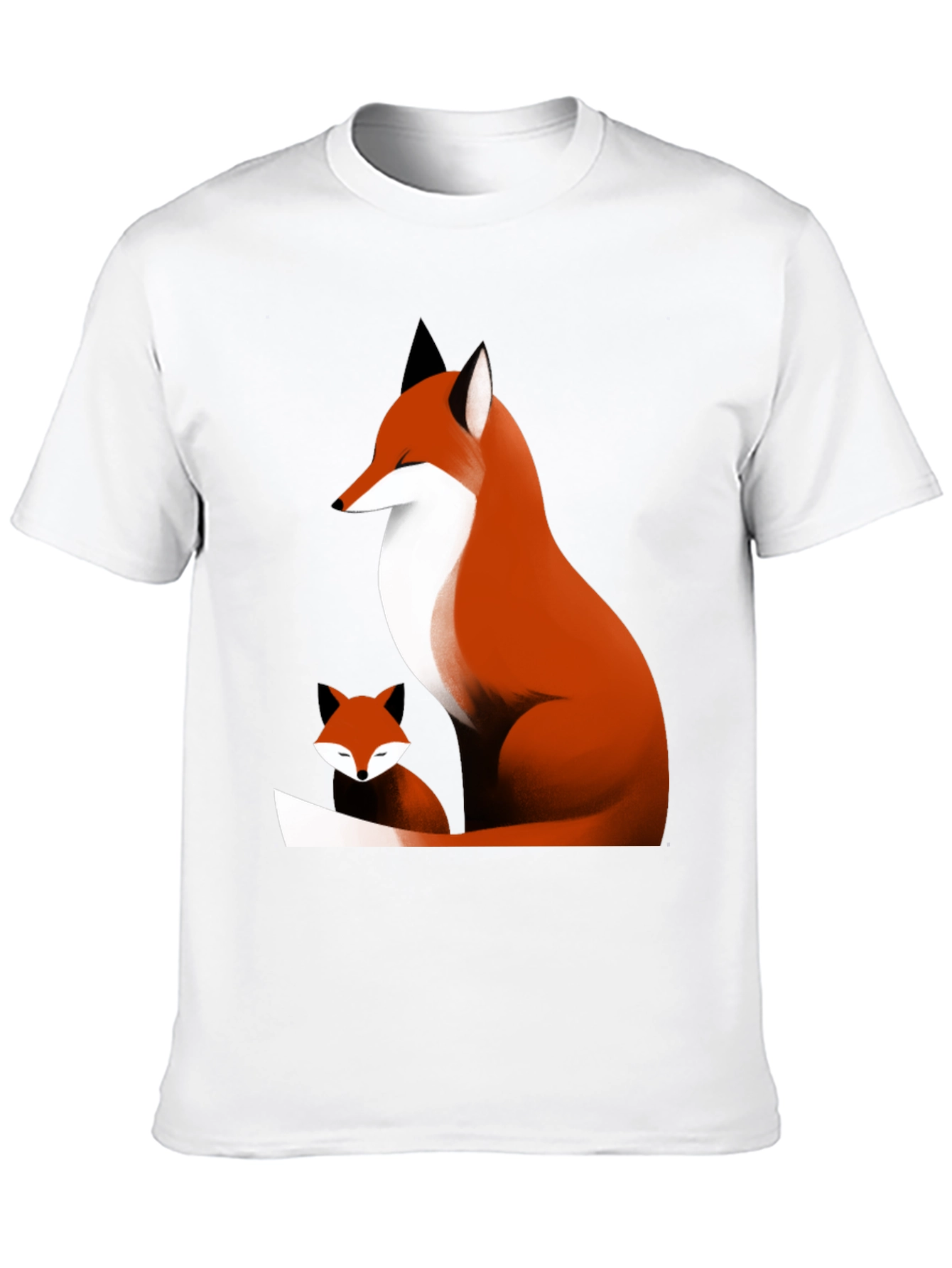 Fox Graphic Tee - Stylish Black Cotton Shirt