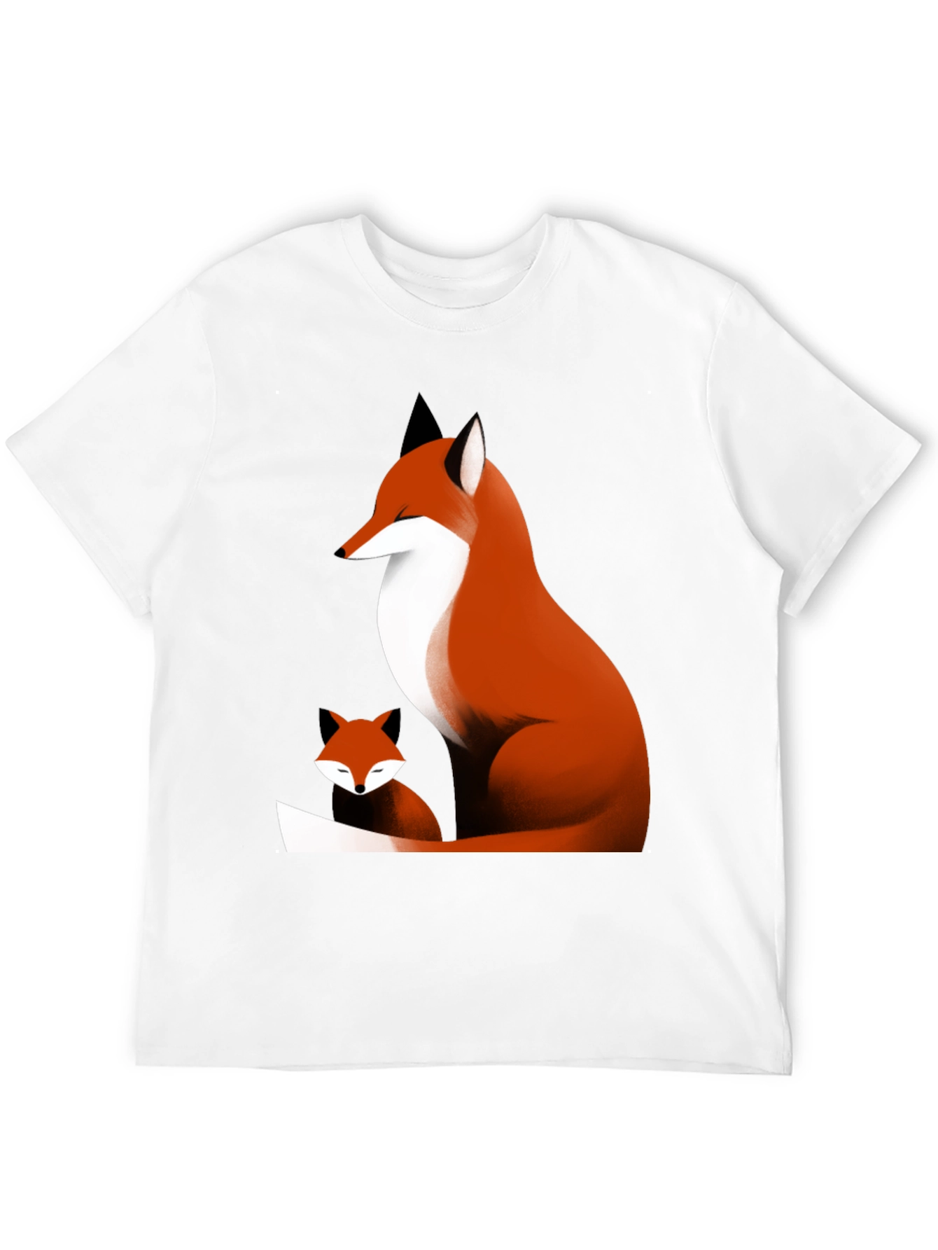 Fox Graphic Tee - Stylish Black Cotton Shirt