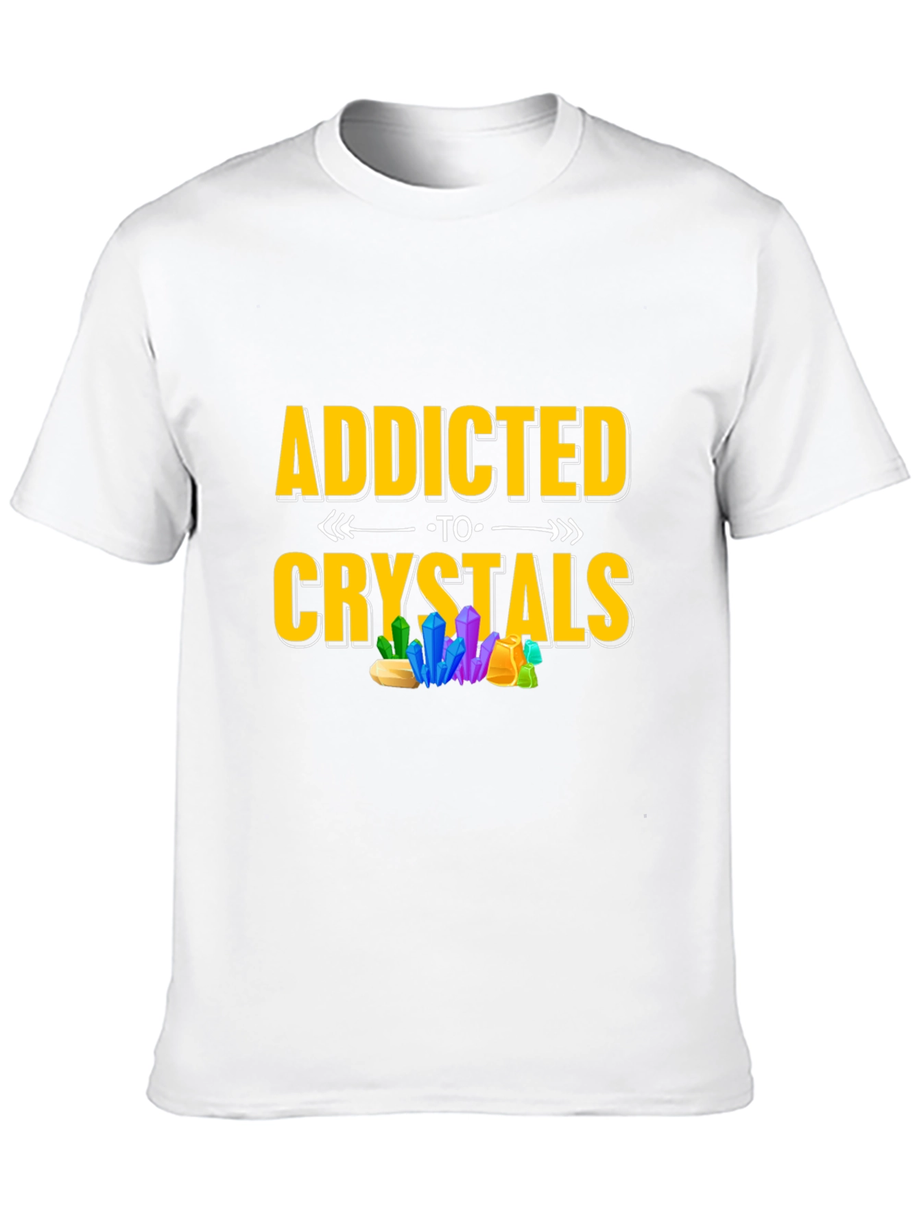 Addicted to Crystals Graphic T-Shirt