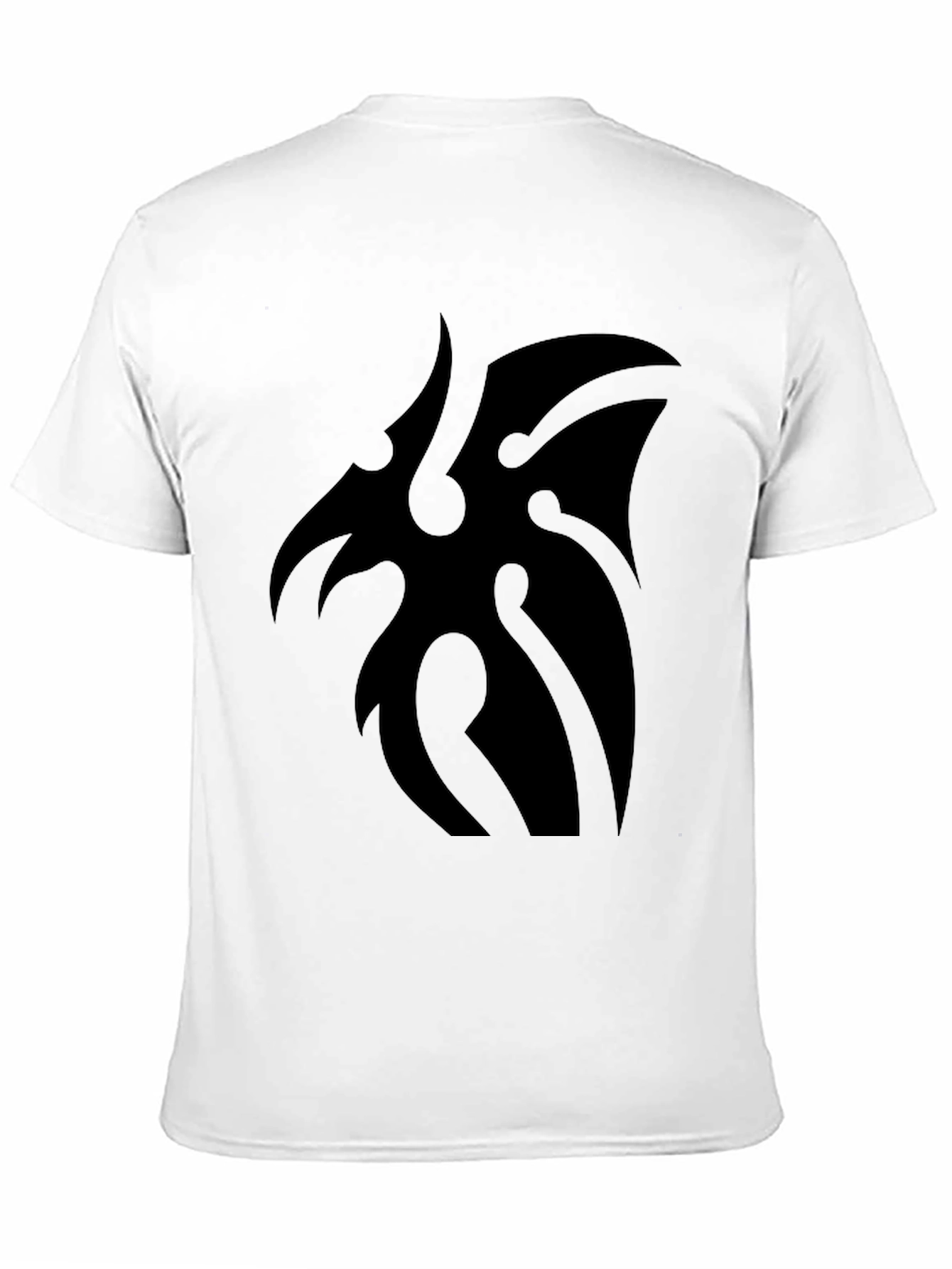 Mens Black Tribal Graphic Tee - Casual Style