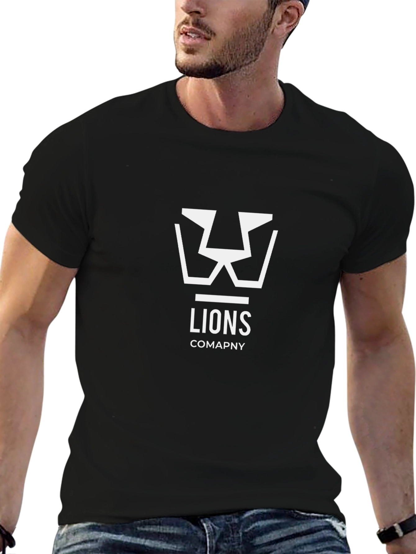 Lion Company T-Shirt - Modern Graphic Tee