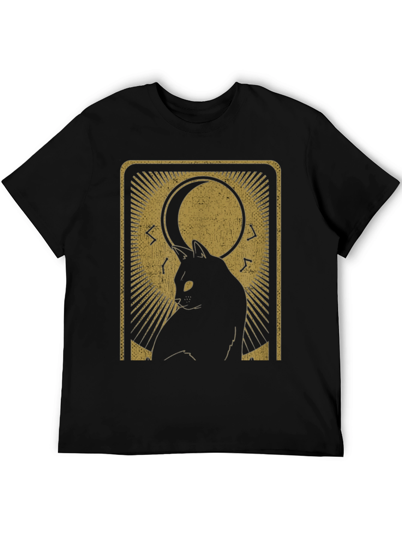 Mystic Cat Tarot Card Graphic T-Shirt