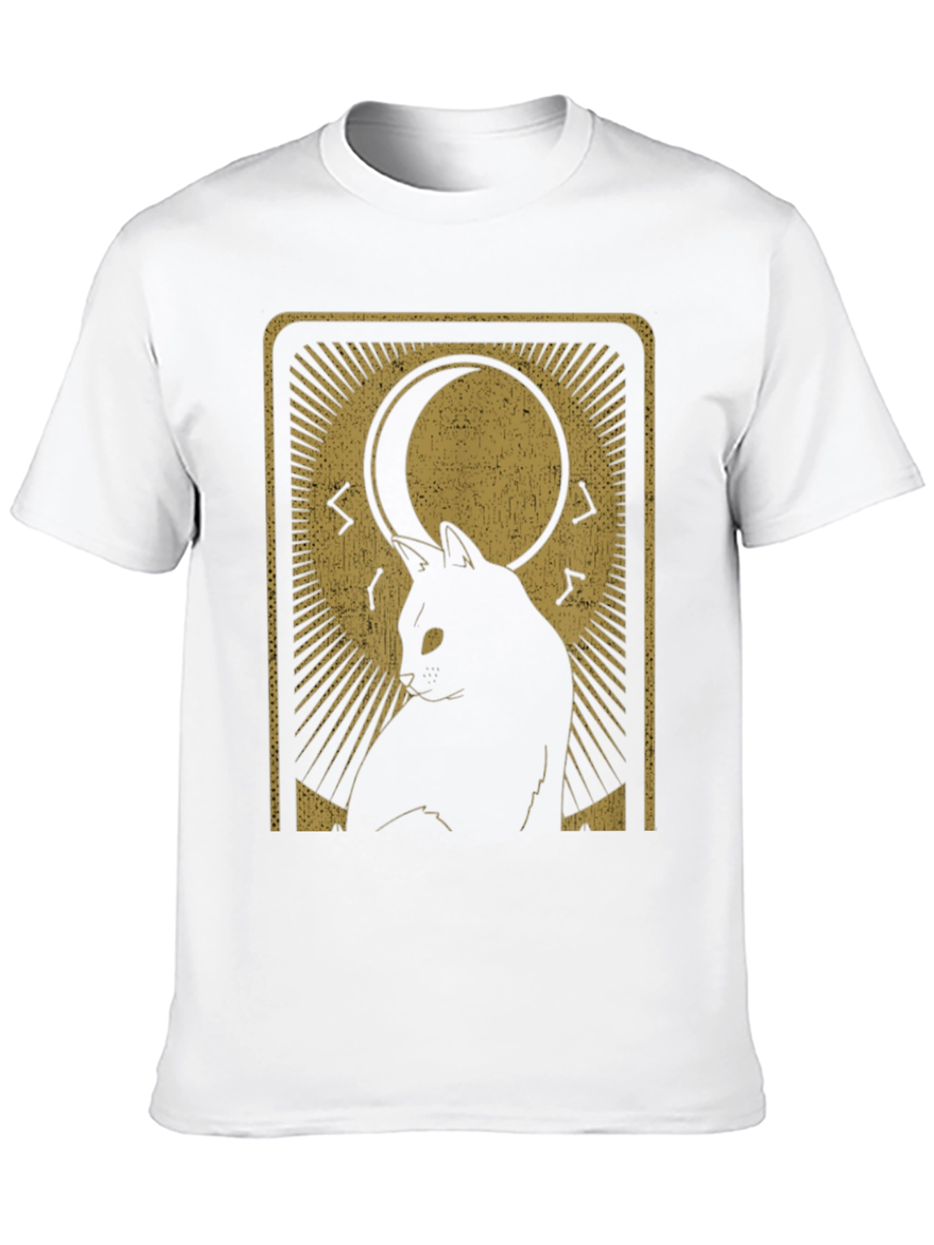 Mystic Cat Tarot Card Graphic T-Shirt