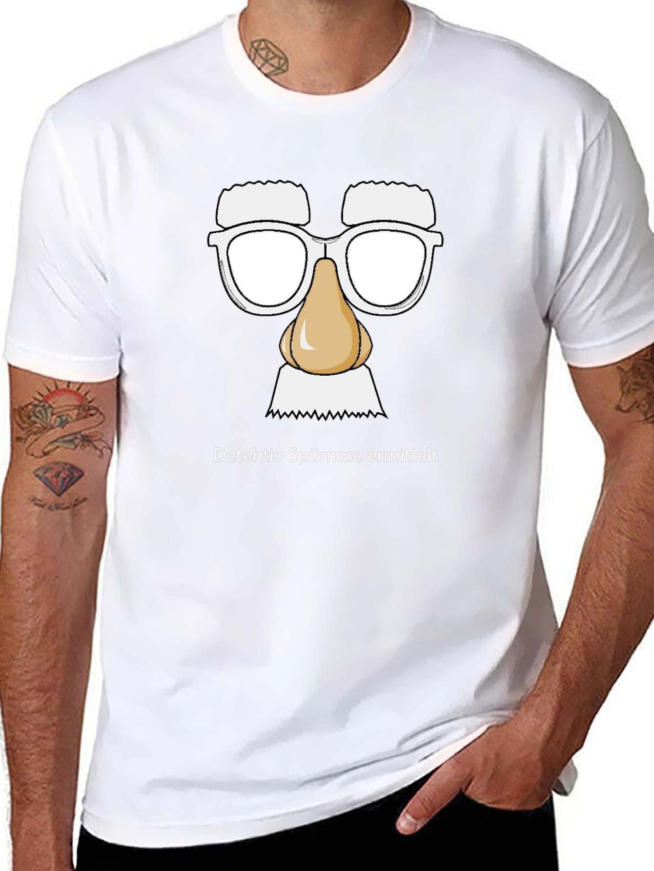 Detective Nose T-Shirt - Funny Graphic Tee