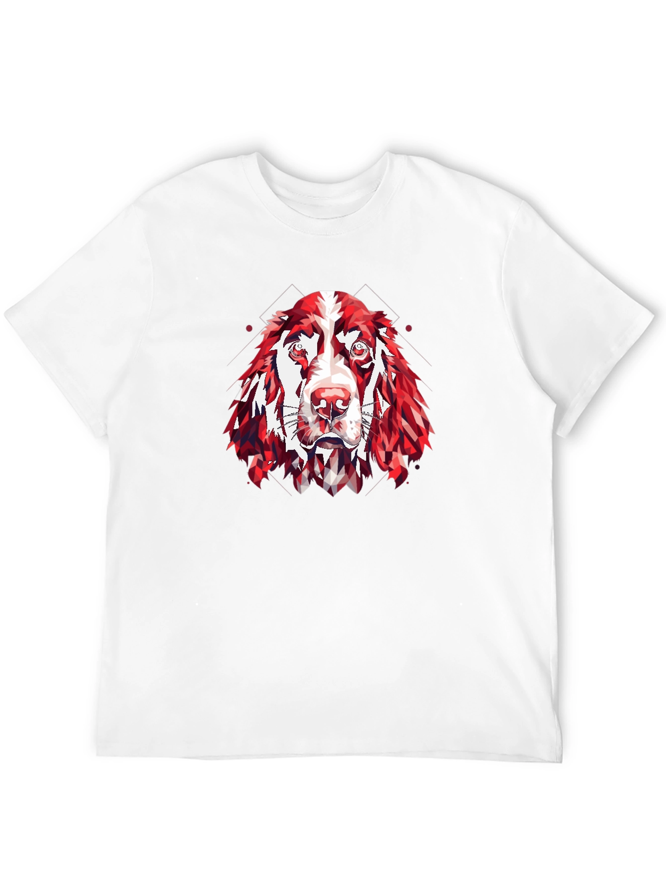 Geometric Dog Head T-Shirt