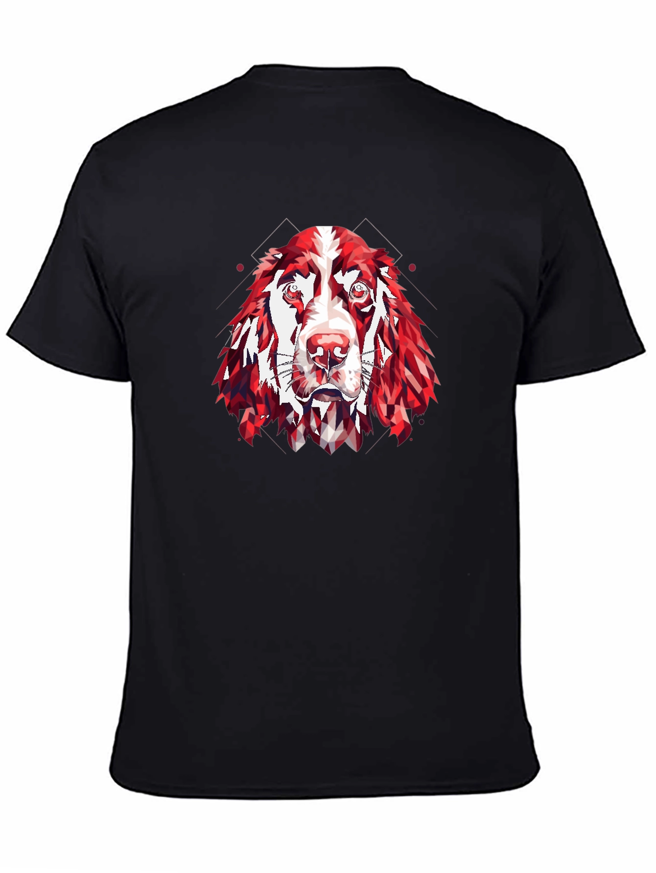 Geometric Dog Head T-Shirt