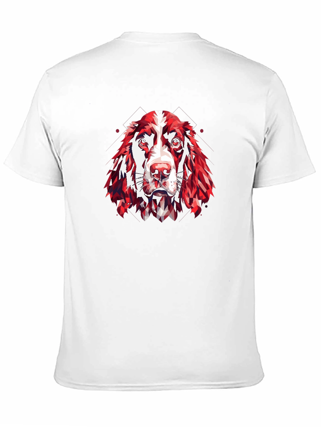 Geometric Dog Head T-Shirt