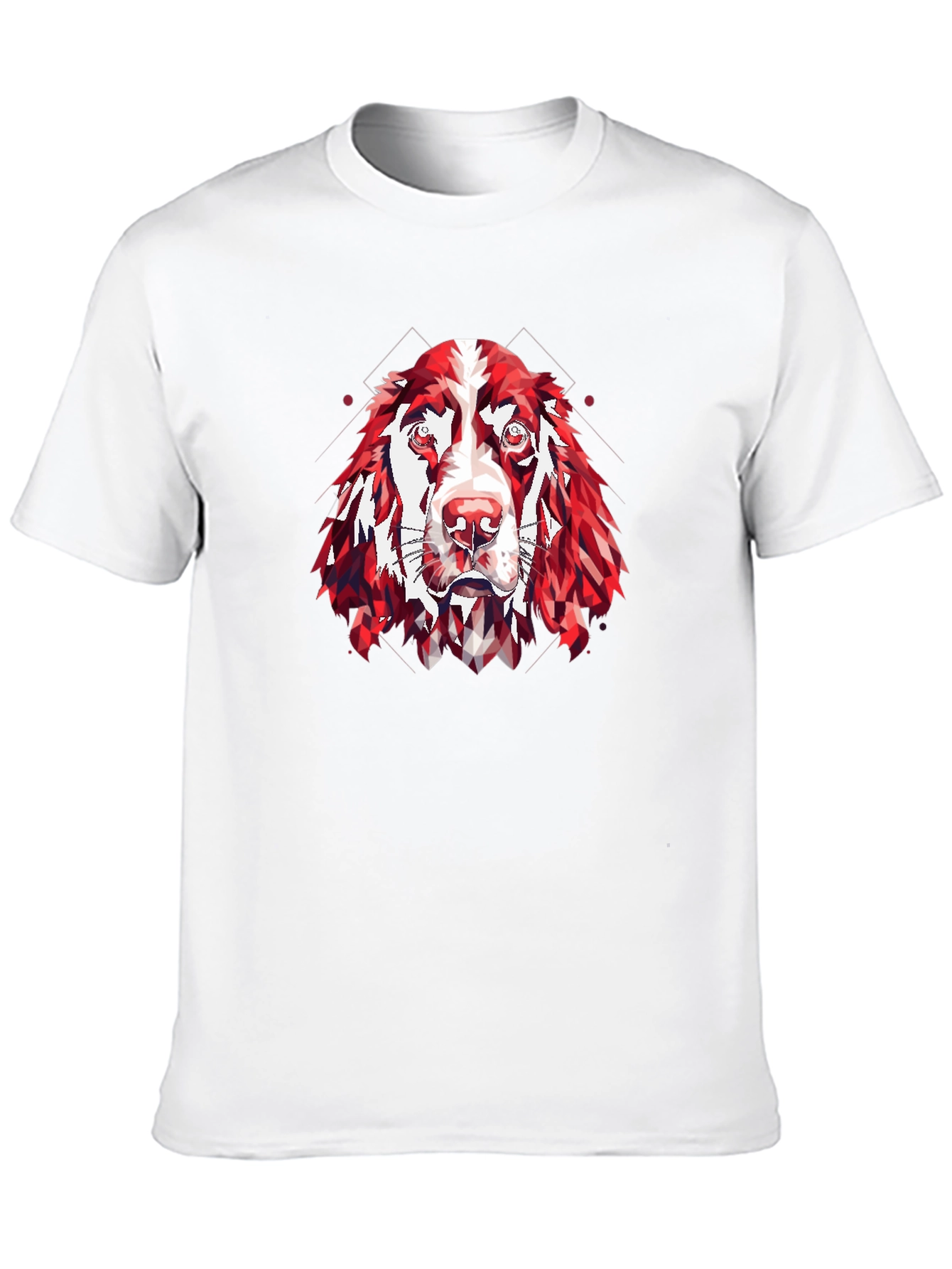 Geometric Dog Head T-Shirt