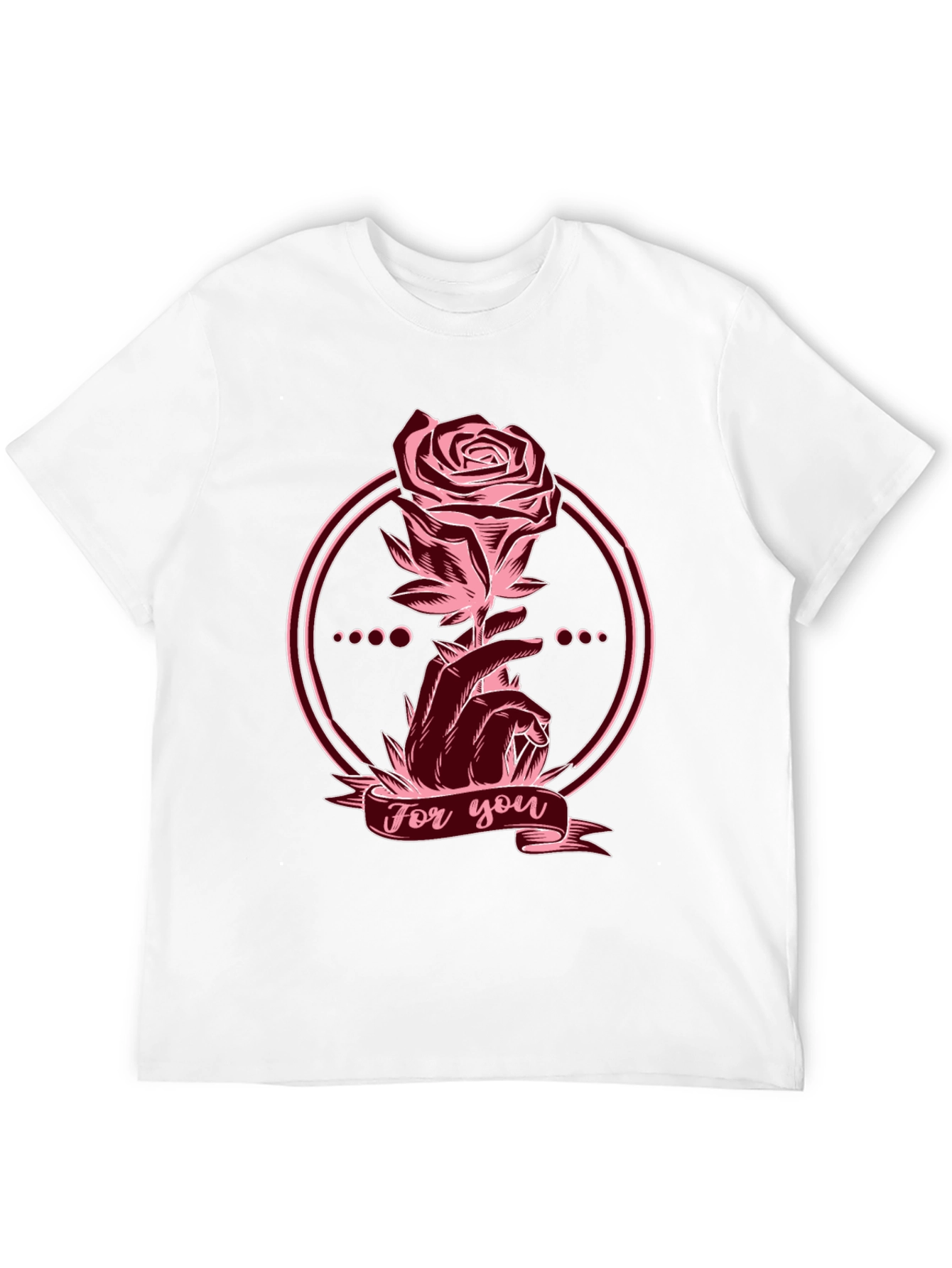 Rose Graphic Tee - For You Statement Shirt