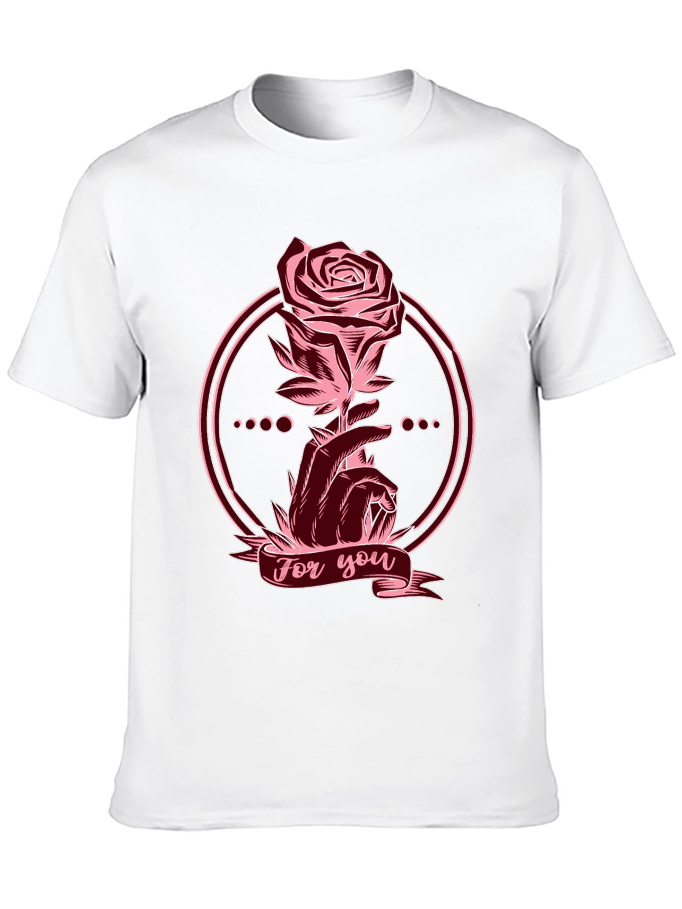 Rose Graphic Tee - For You Statement Shirt