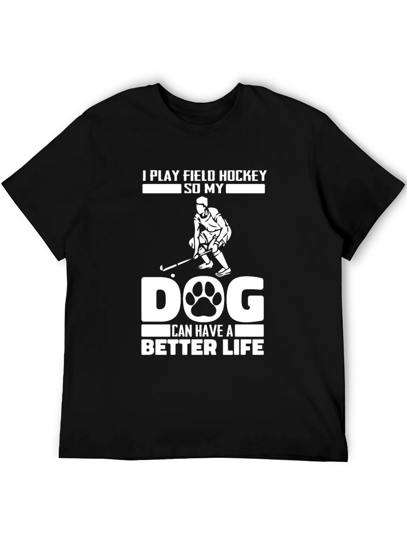 Field Hockey Dog Lover T-Shirt