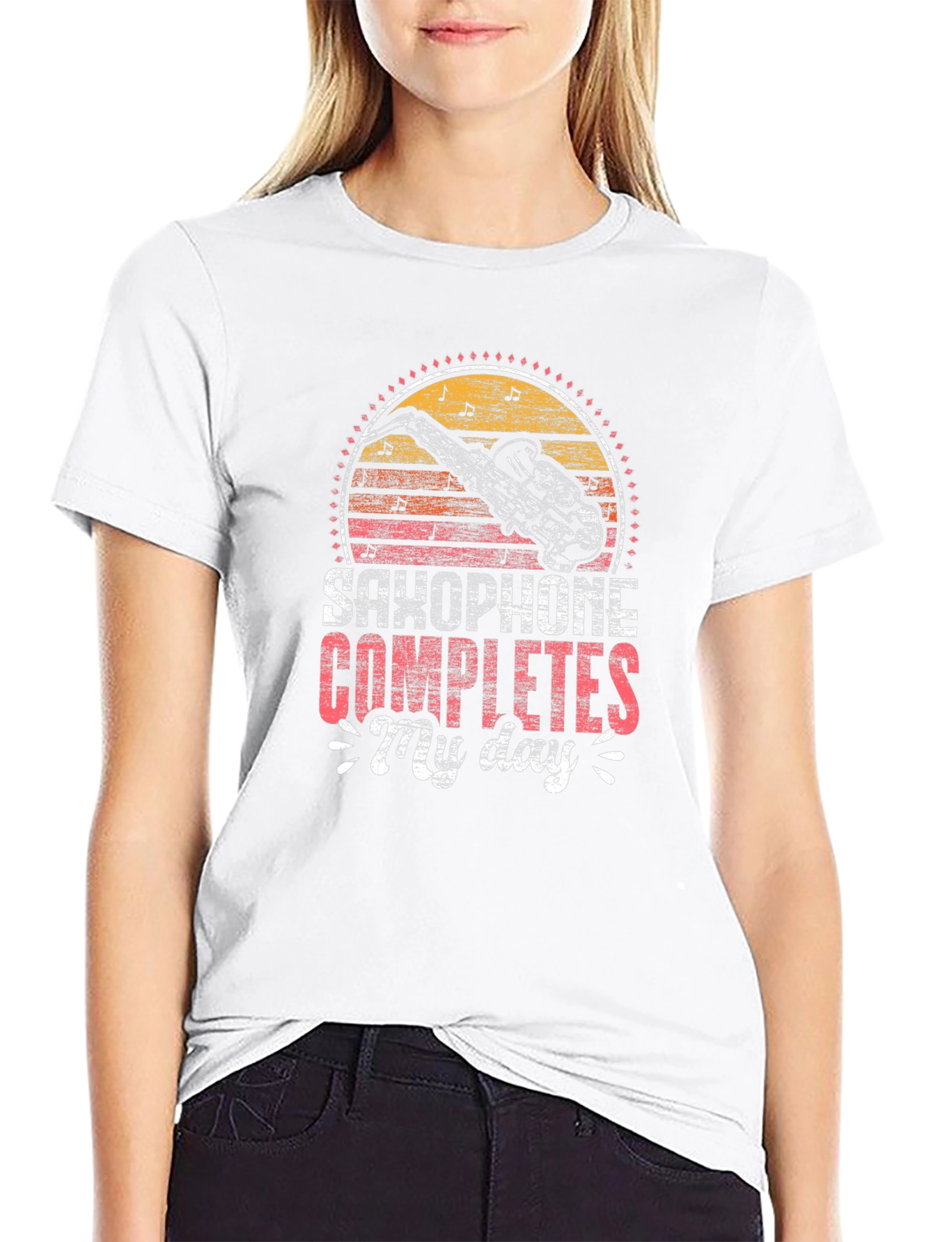 Saxophone Completes My Day Graphic T-Shirt