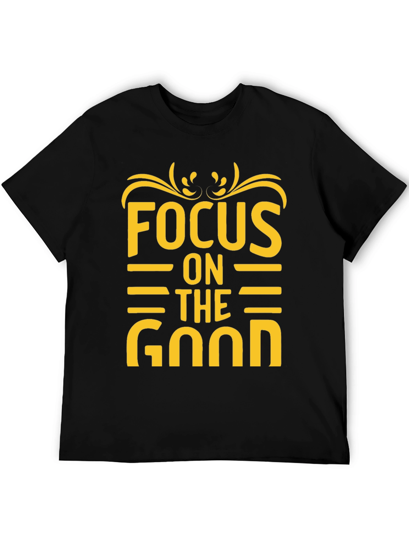 Focus on the Good Graphic Tee - Black