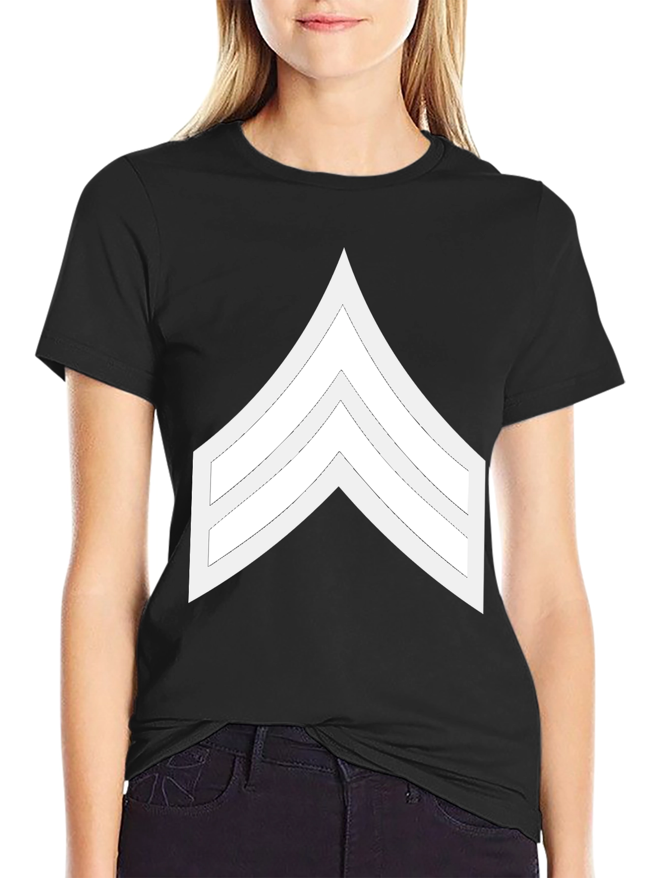 Sergeant Stripes Graphic T-Shirt - Military Pride Tee