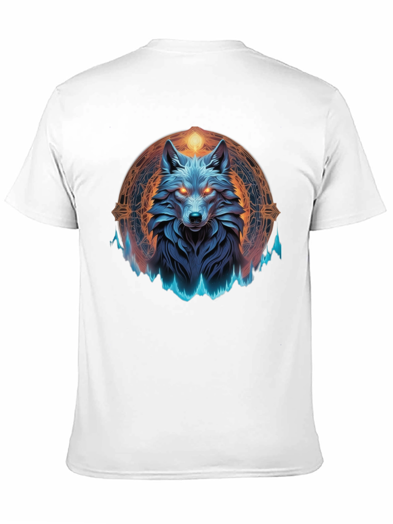 Mystic Wolf Graphic Tee - Black T-Shirt