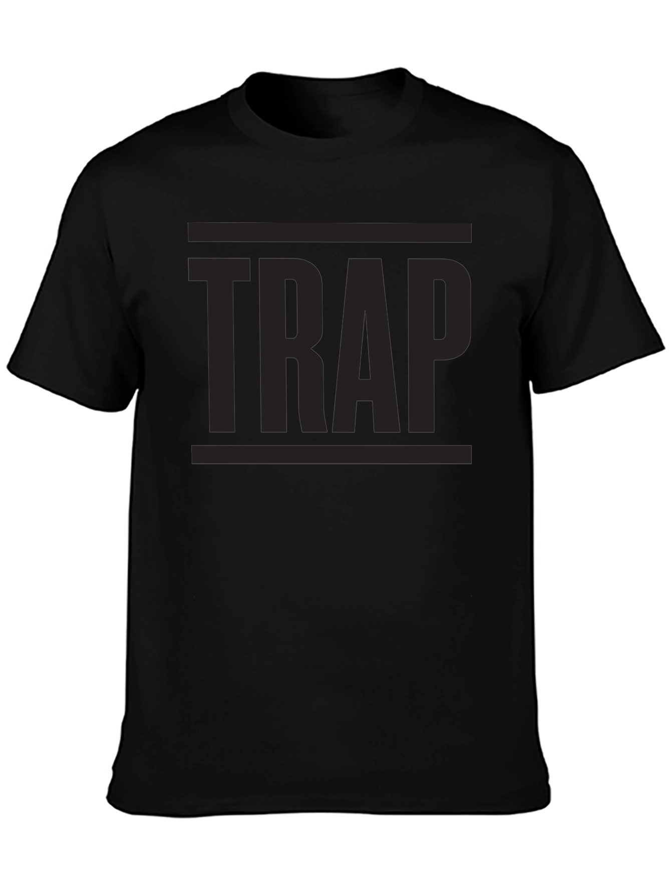 TRAP Graphic Tee - Urban Style Black T-Shirt