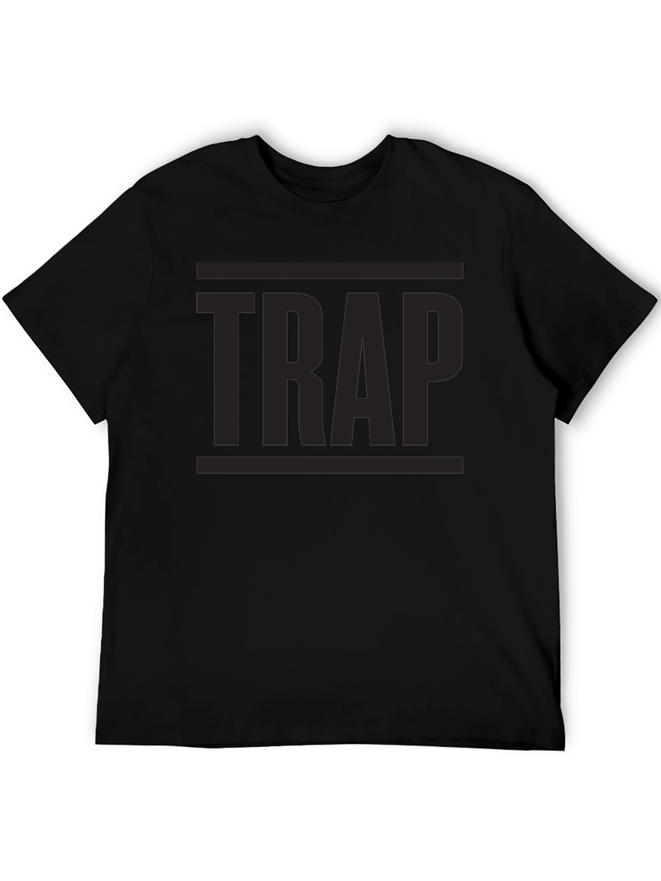TRAP Graphic Tee - Urban Style Black T-Shirt