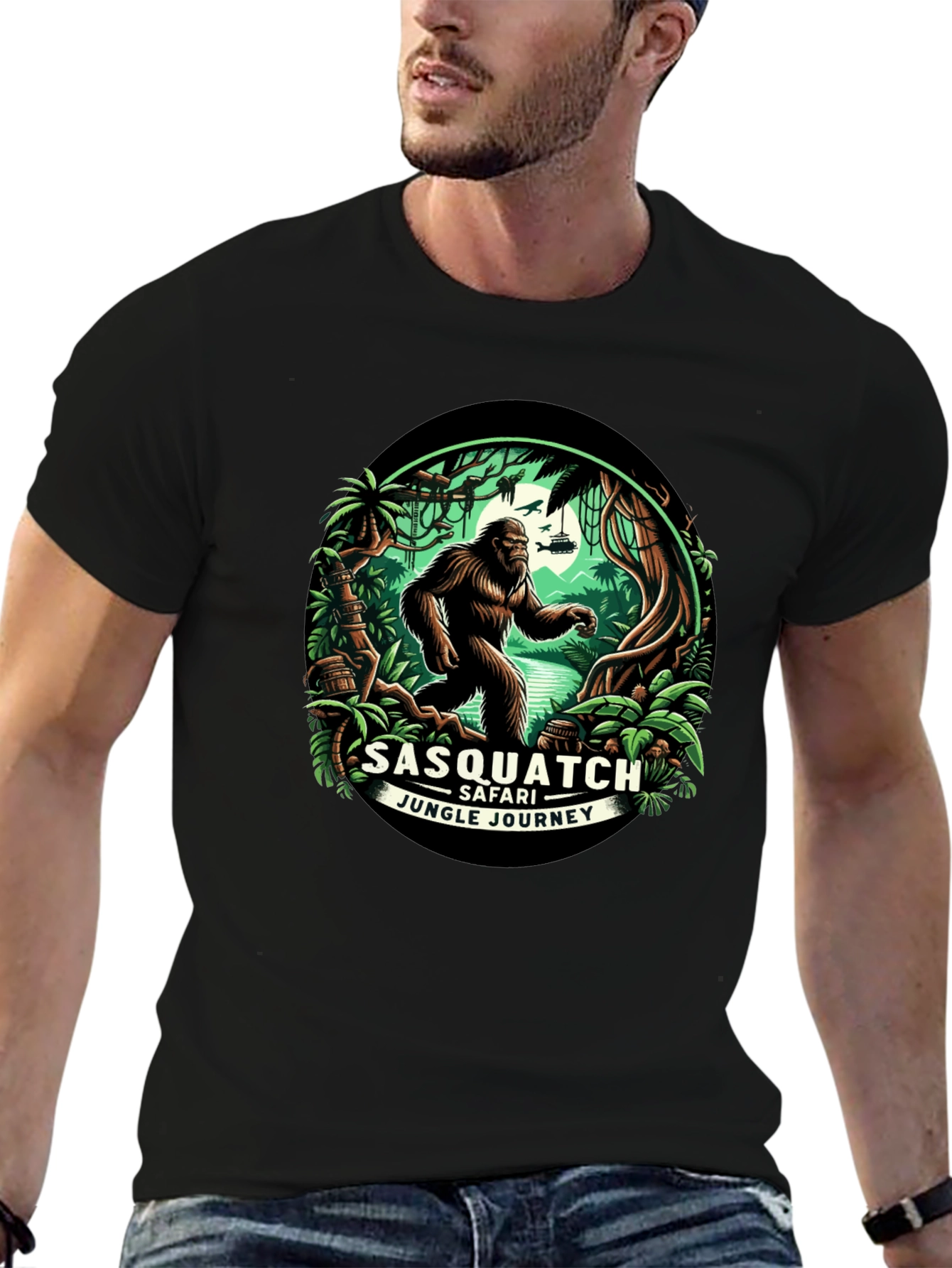 Sasquatch Safari T-Shirt - Jungle Adventure Tee