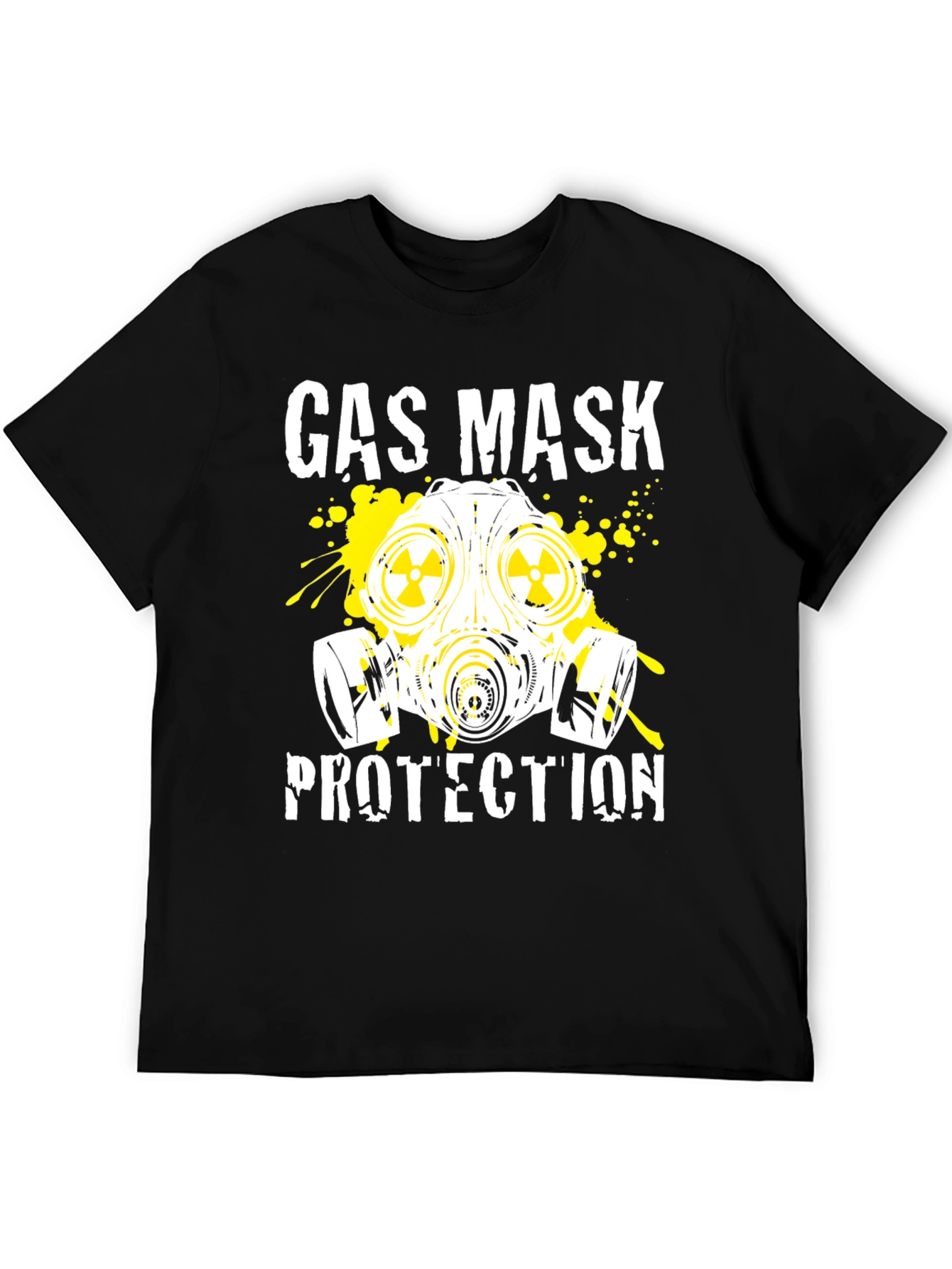 Gas Mask Protection Black T-Shirt