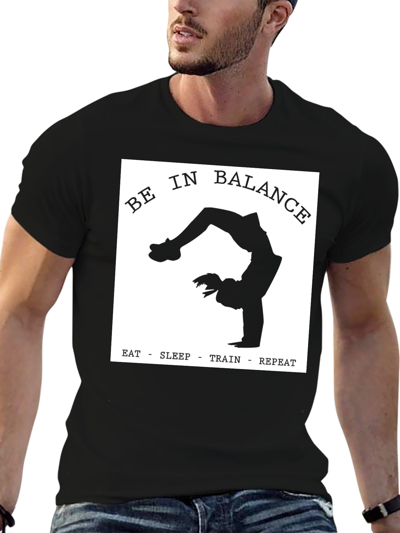 Be In Balance T-Shirt - Yoga Workout Tee