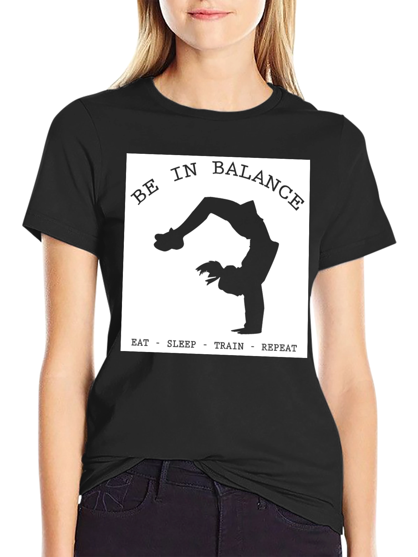Be In Balance T-Shirt - Yoga Workout Tee