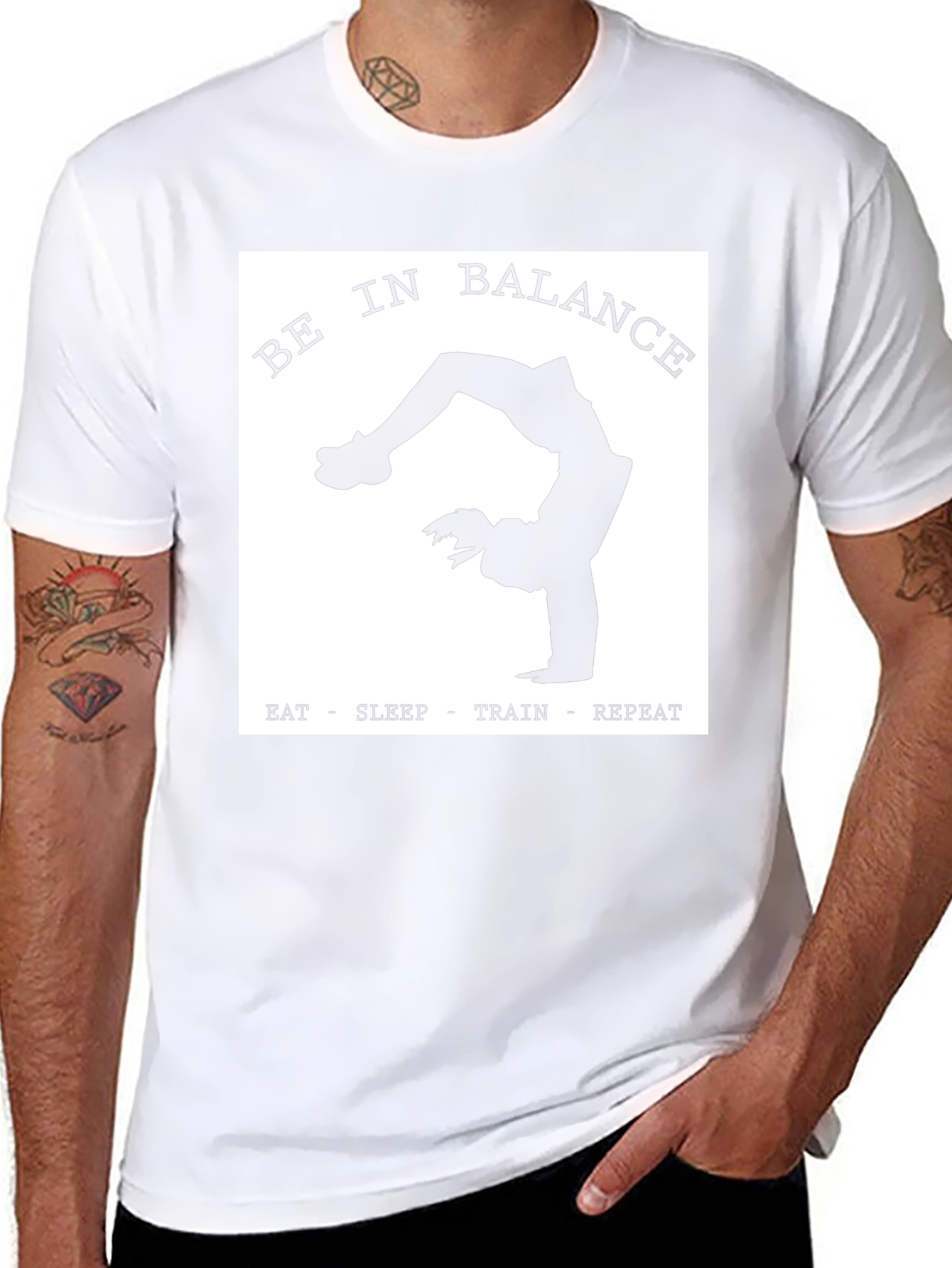 Be In Balance T-Shirt - Yoga Workout Tee