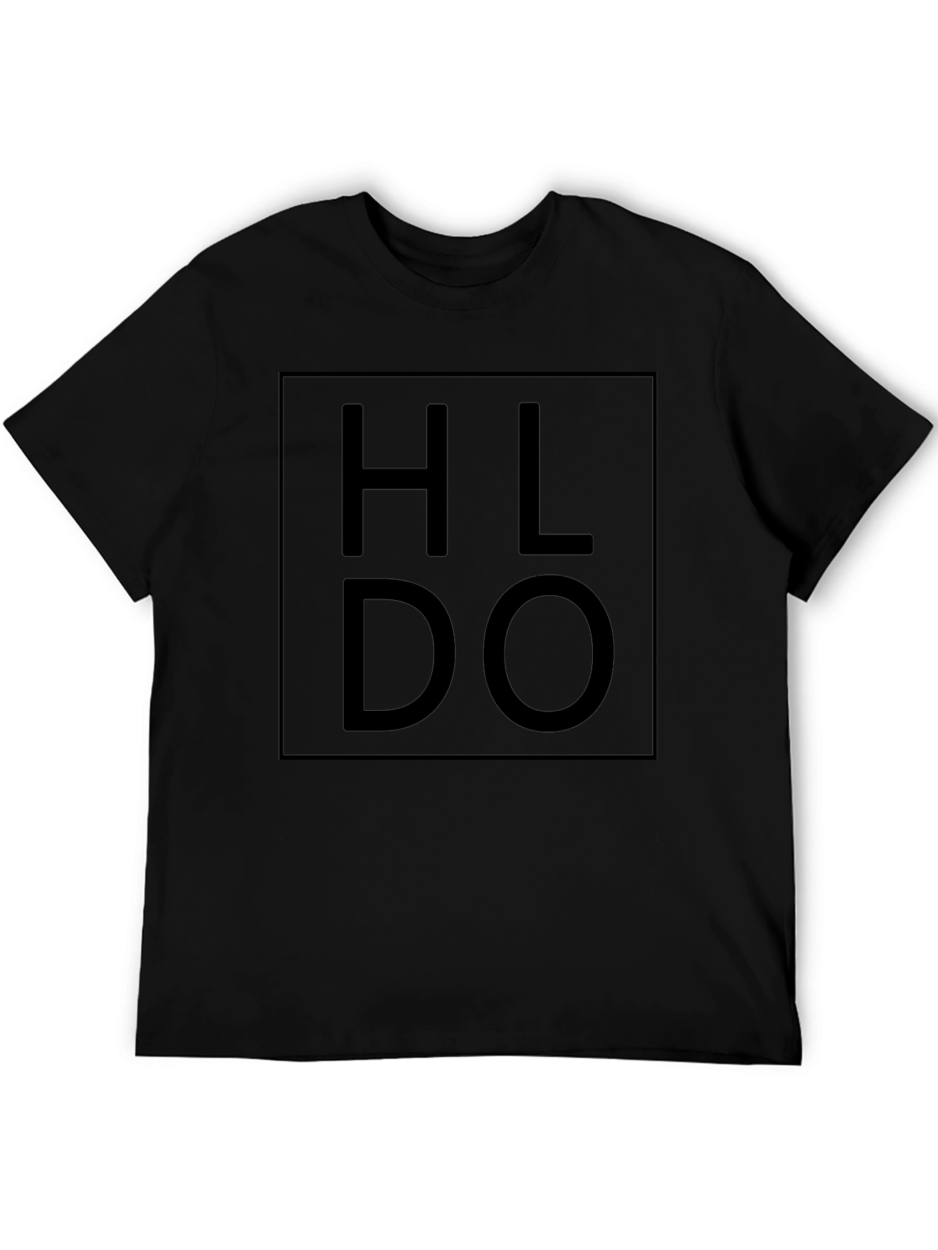 HLDO Graphic Print Black T-Shirt
