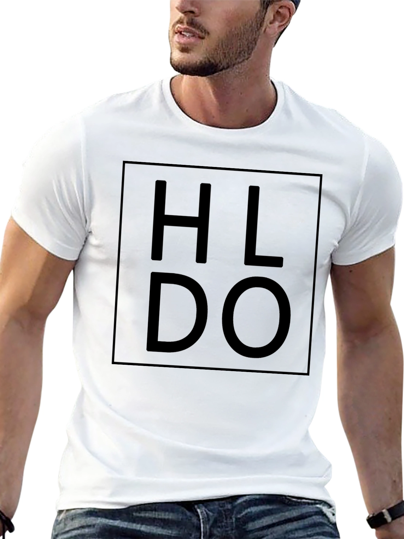 HLDO Graphic Print Black T-Shirt